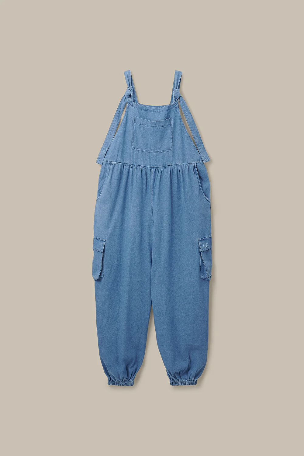 Miyada - Cotton Dungaree in Light Wash Blue - Image 10