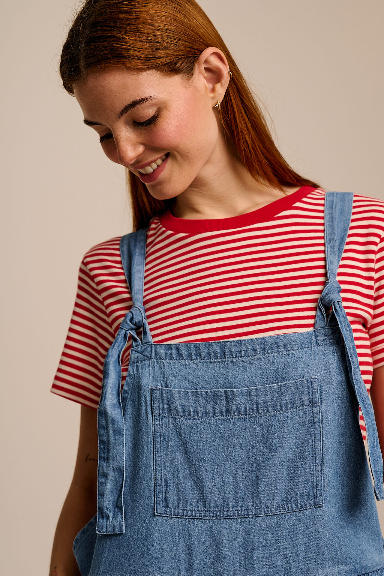 Miyada - Cotton Dungaree in Light Wash Blue - Image 3