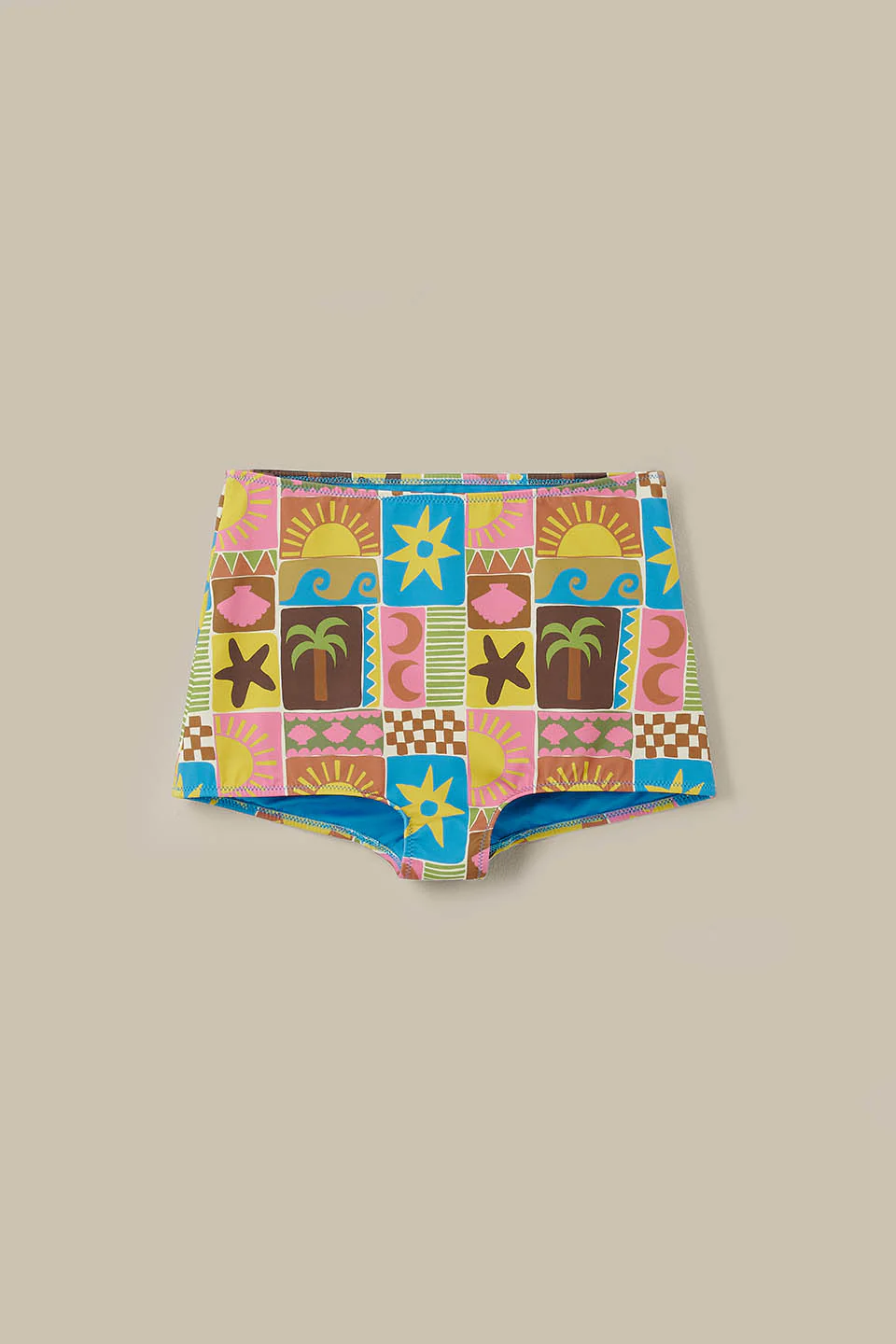Monte - Bikini Bottom Shorts in Coastal Tile - Image 3