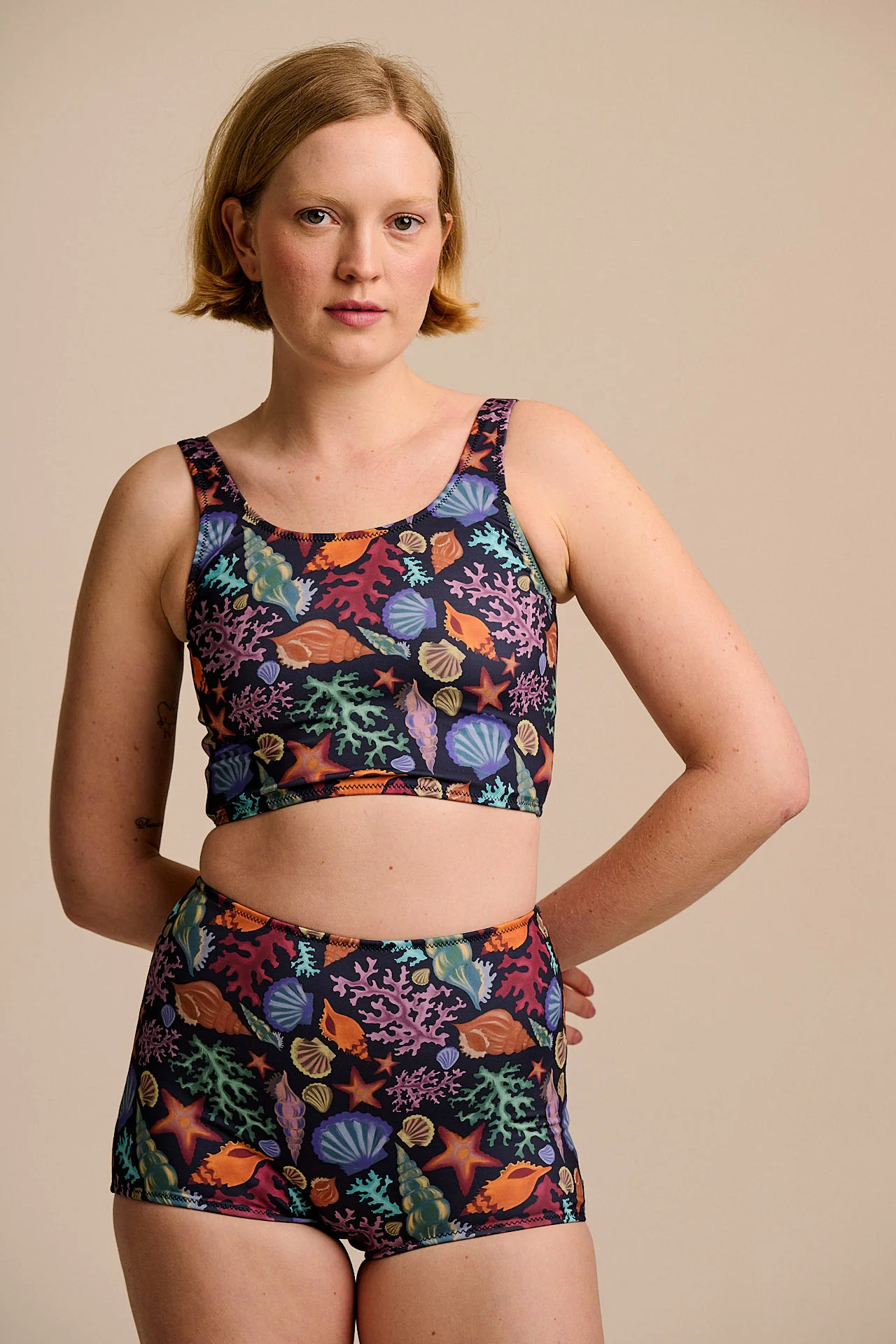 Monte - Bikini Bottom Shorts in Shell Print - Image 8