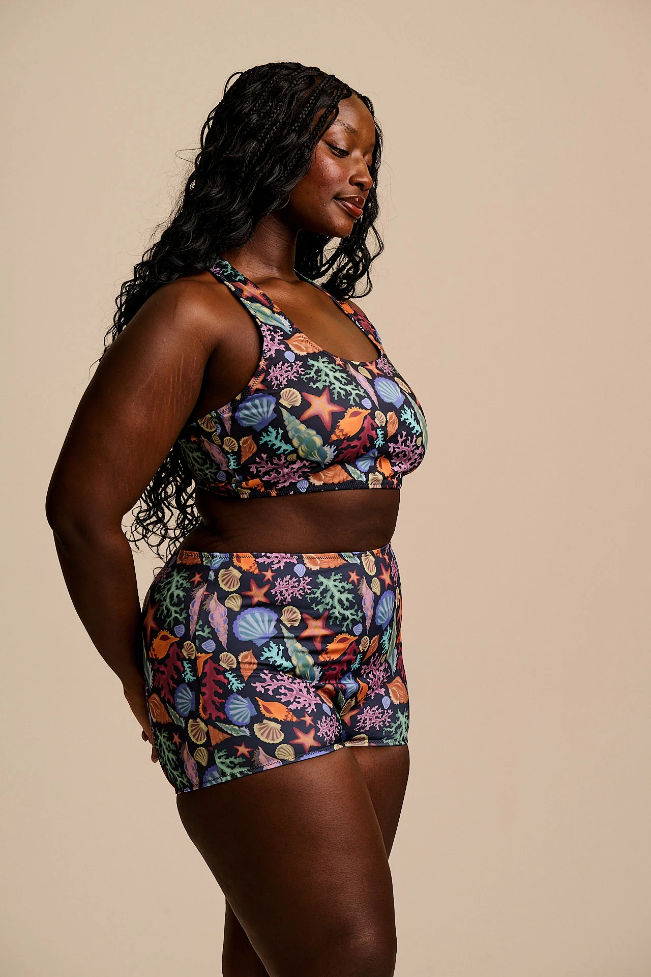 Monte - Bikini Bottom Shorts in Shell Print - Image 9