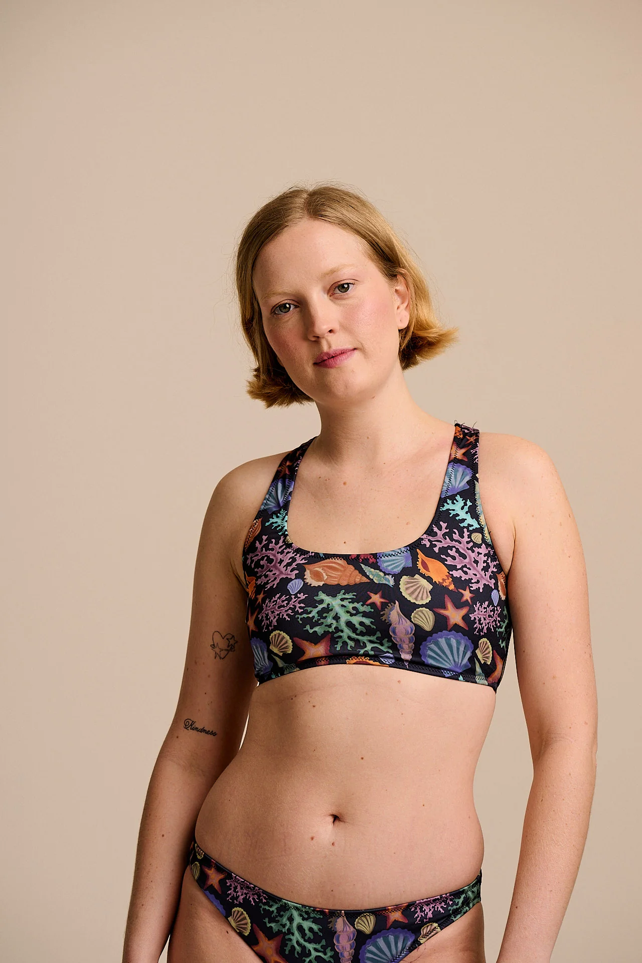 Morella - Racerback Bikini Top in Shell Print - Image 4