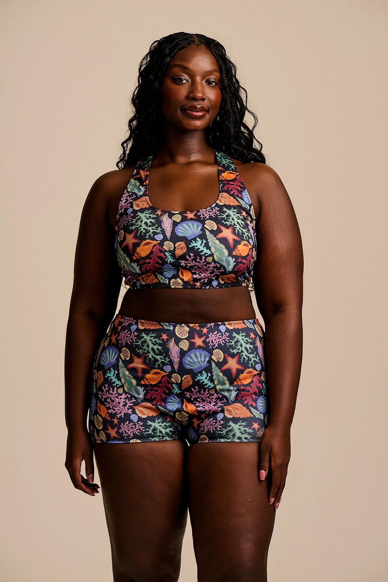 Morella - Racerback Bikini Top in Shell Print - Image 6