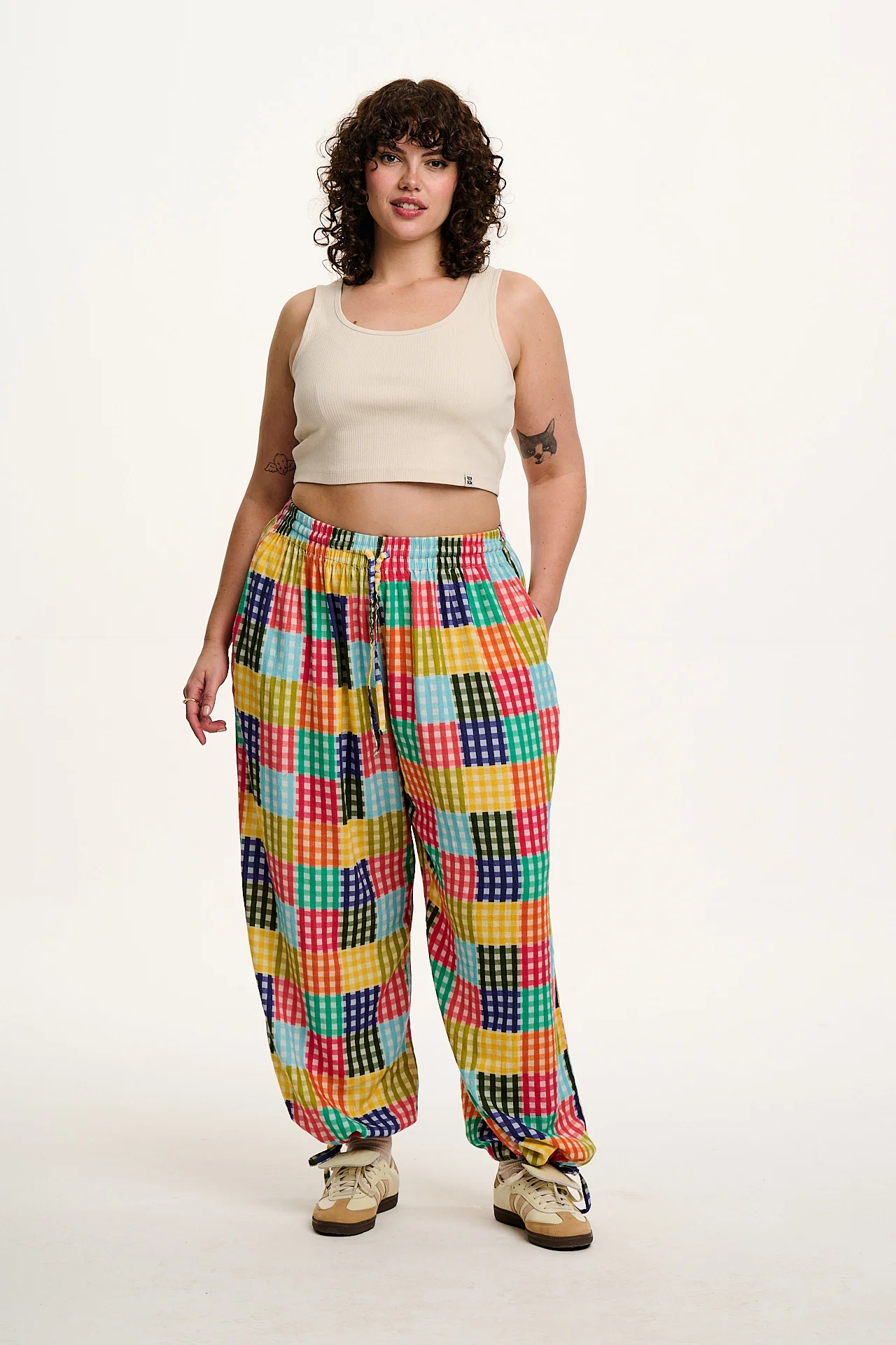 Mylo - Wide Leg Trousers in Picnic Club Print