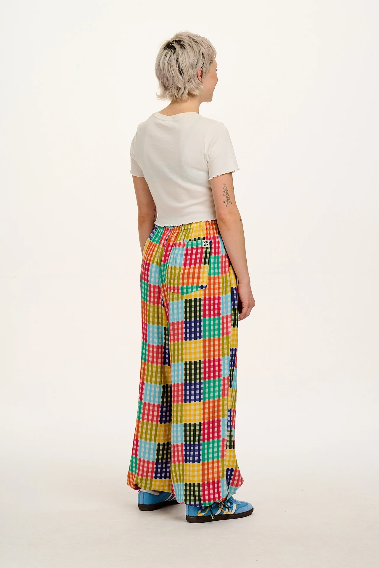 Mylo - Wide Leg Trousers in Picnic Club Print - Image 10