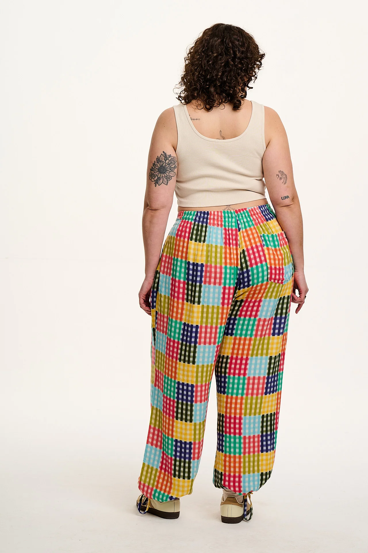 Mylo - Wide Leg Trousers in Picnic Club Print - Image 5