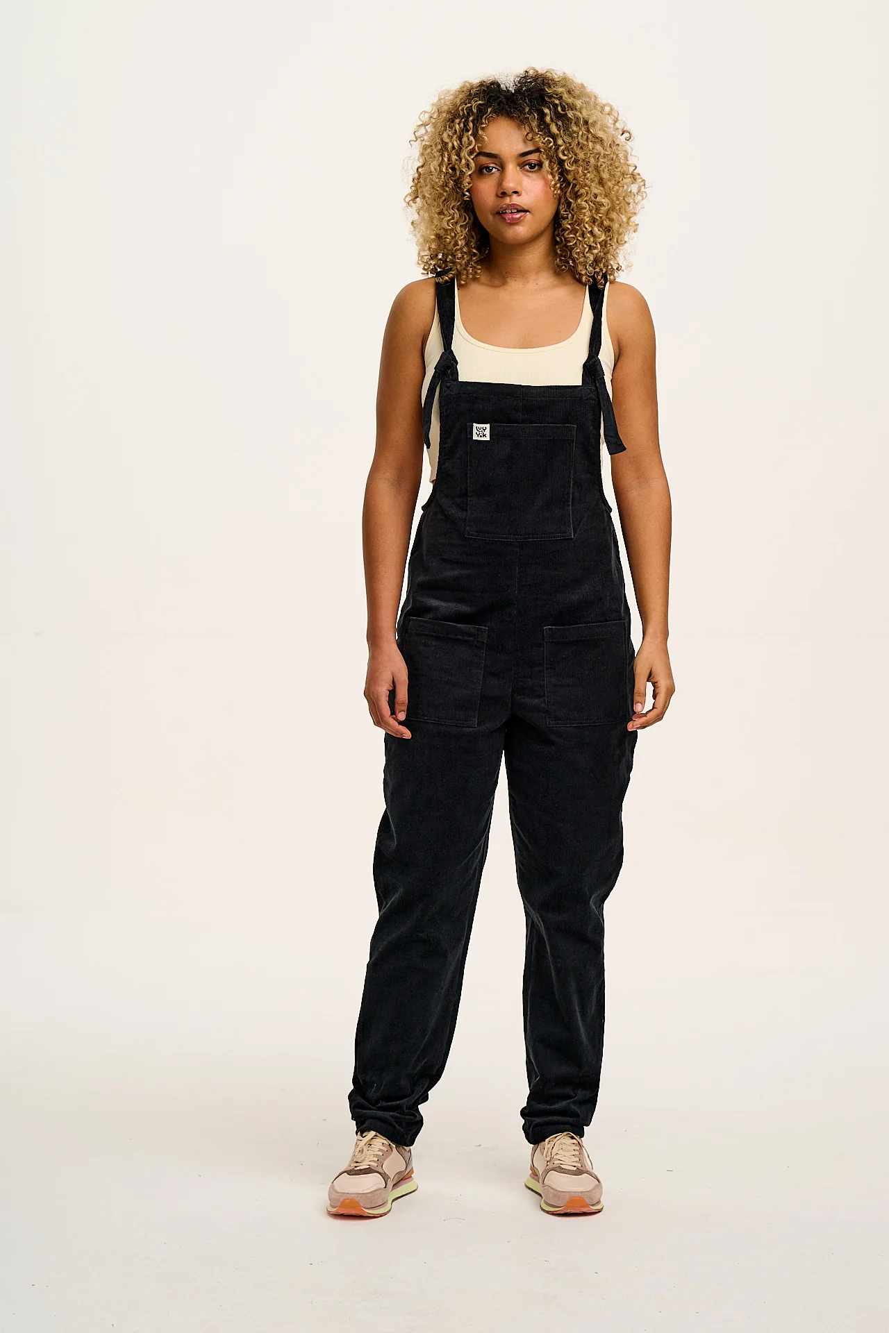Original - Corduroy Dungarees in Black - Image 3