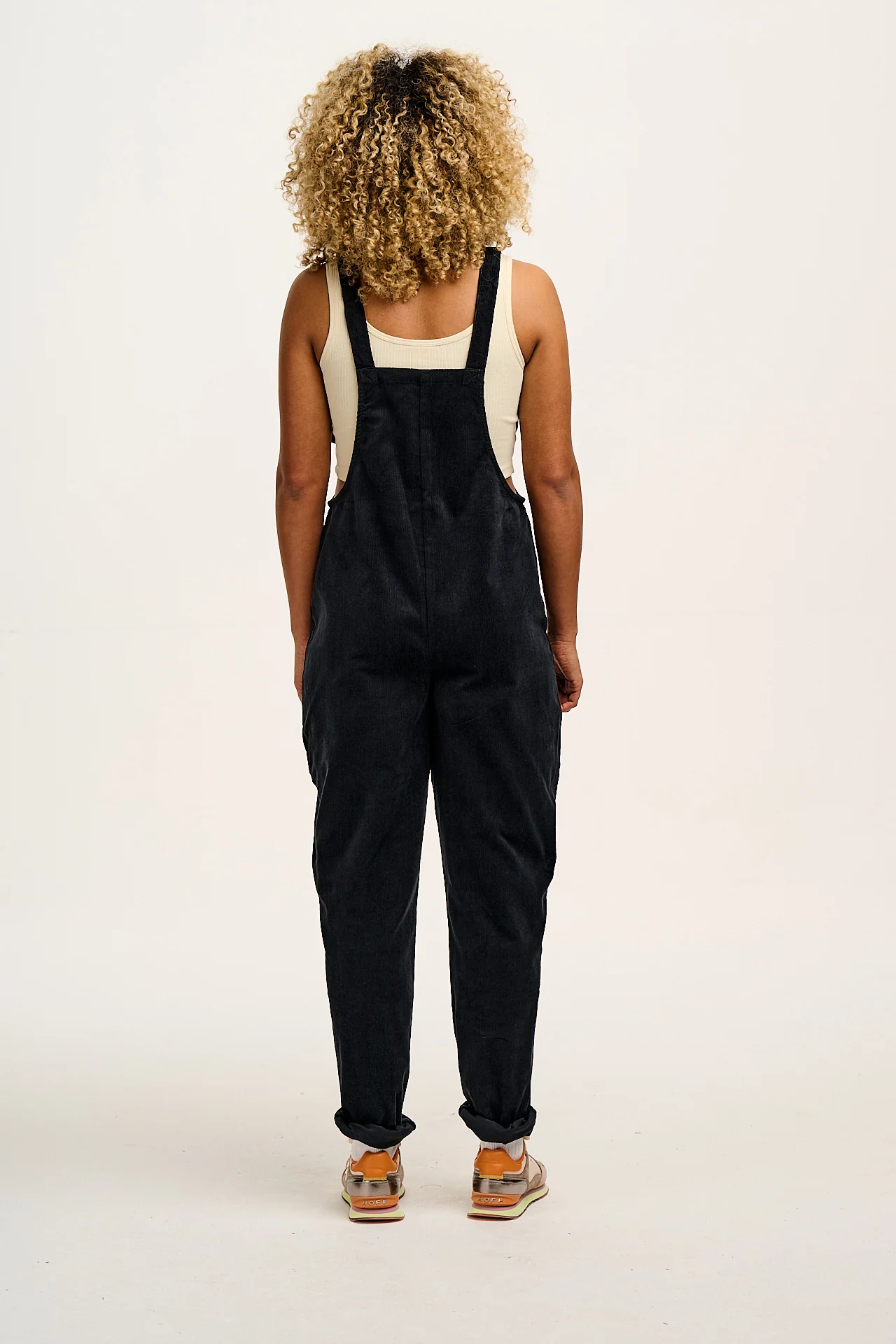 Original - Corduroy Dungarees in Black - Image 4