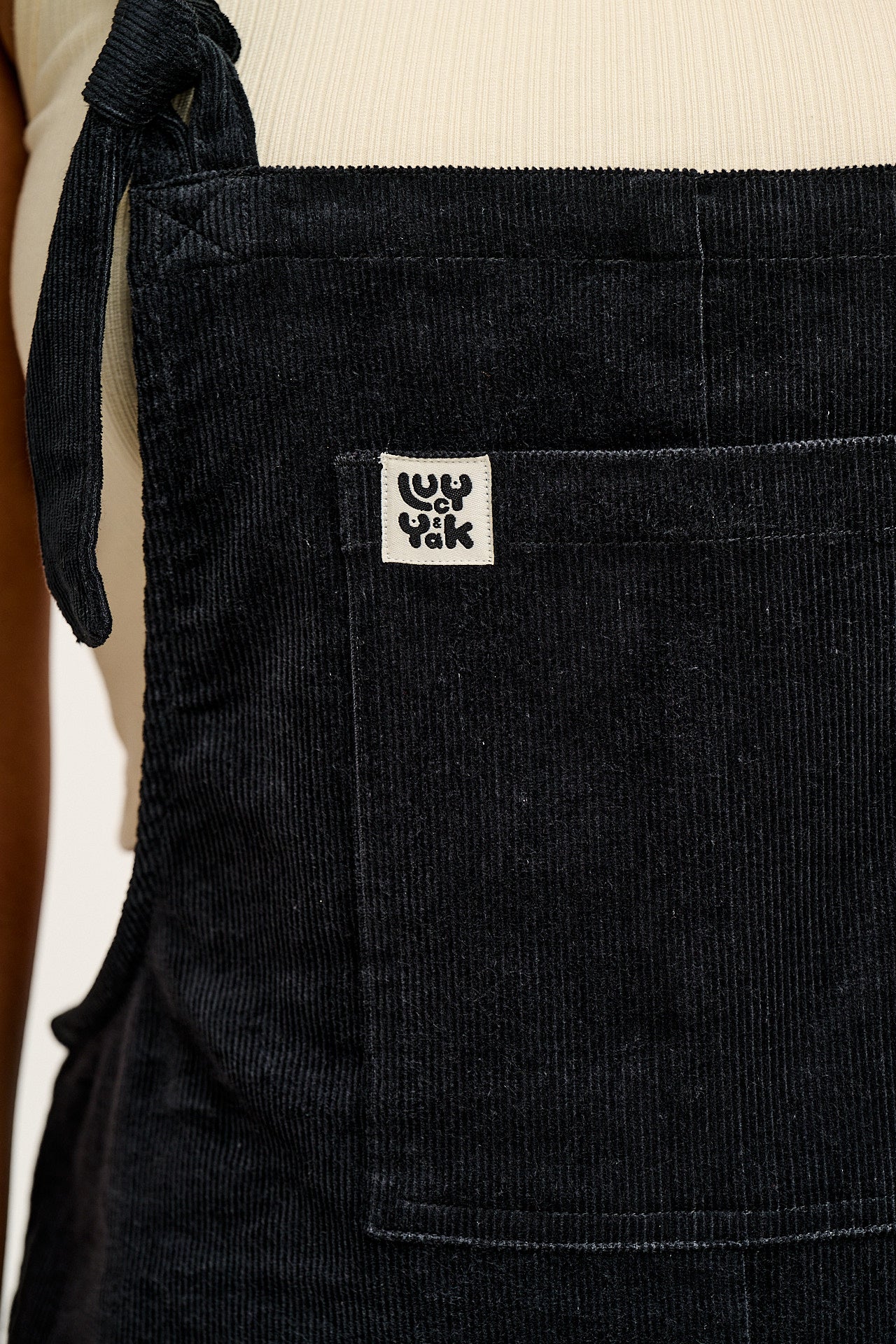 Original - Corduroy Dungarees in Black - Image 8