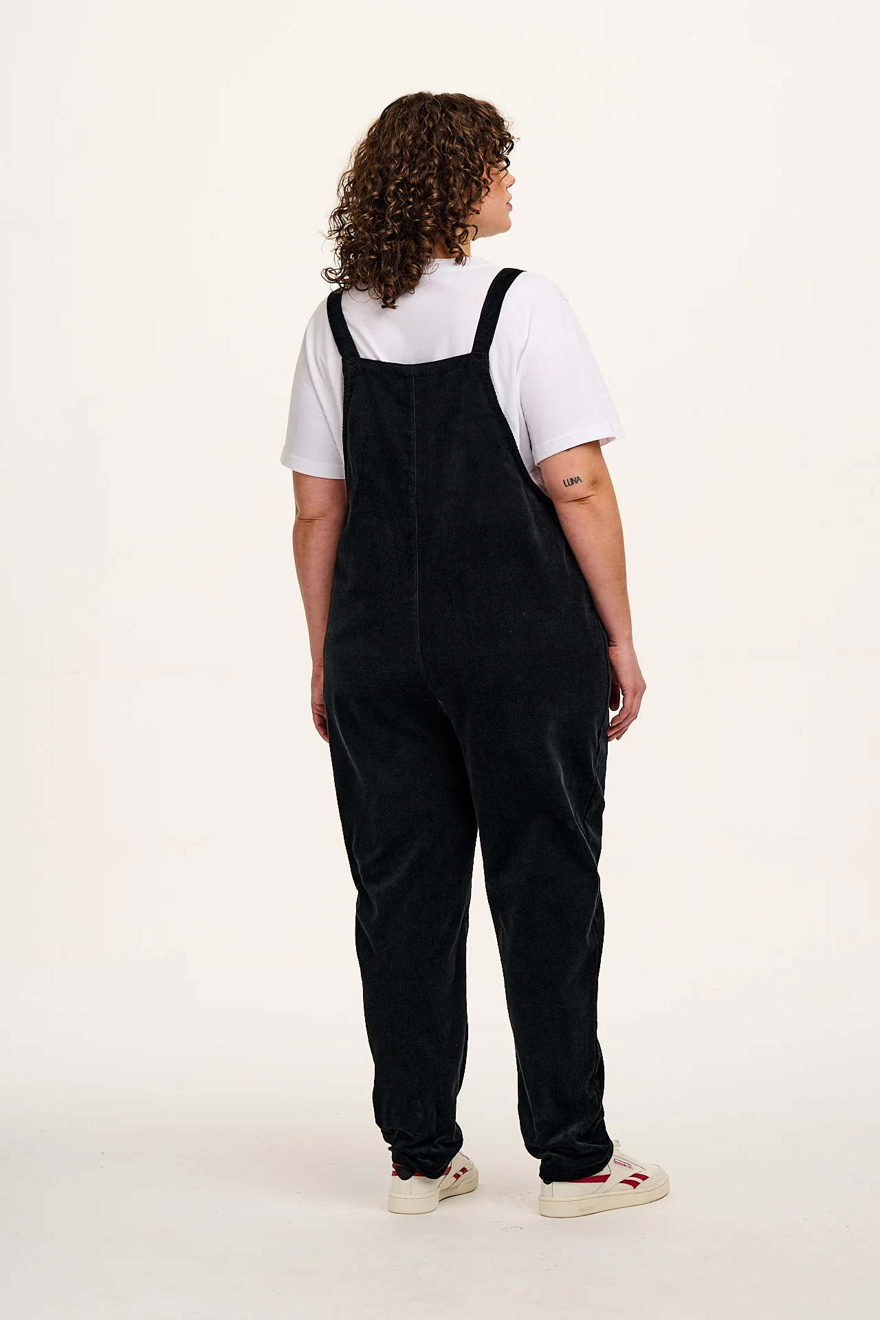 Original - Corduroy Dungarees in Black - Image 7