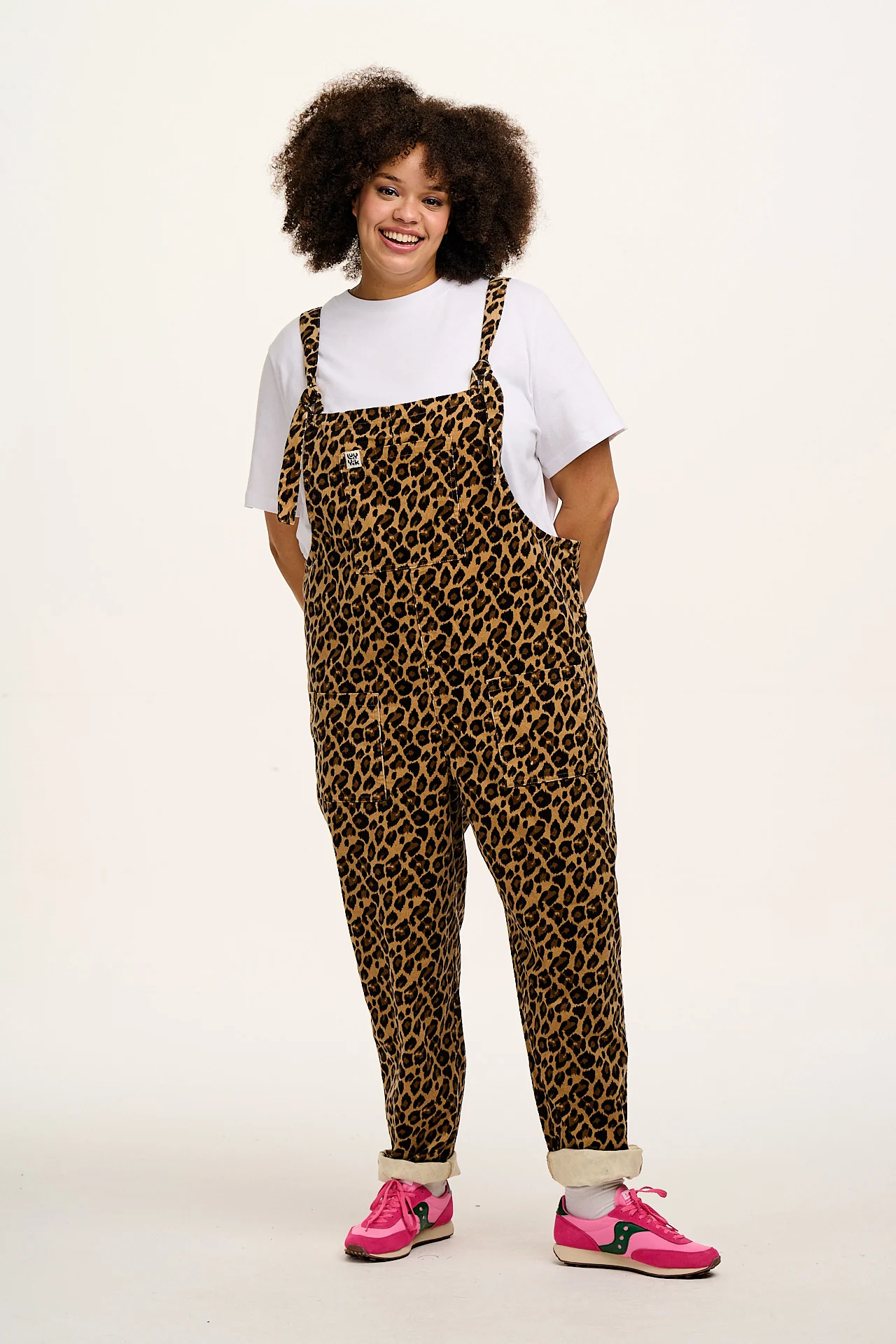 Original - Corduroy Dungarees in Leopard Print - Image 8