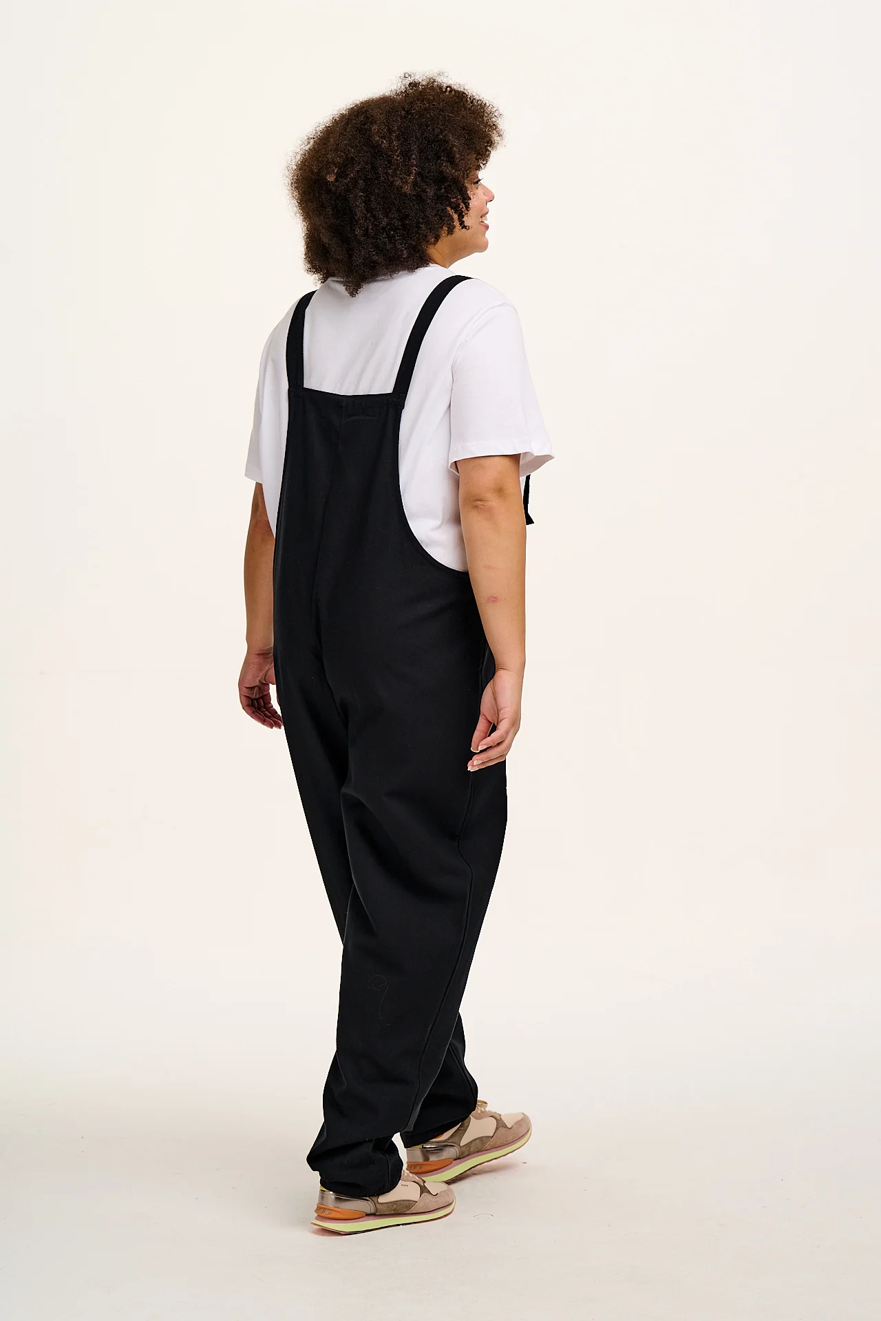 Original - Cotton Dungarees in Black - Image 4