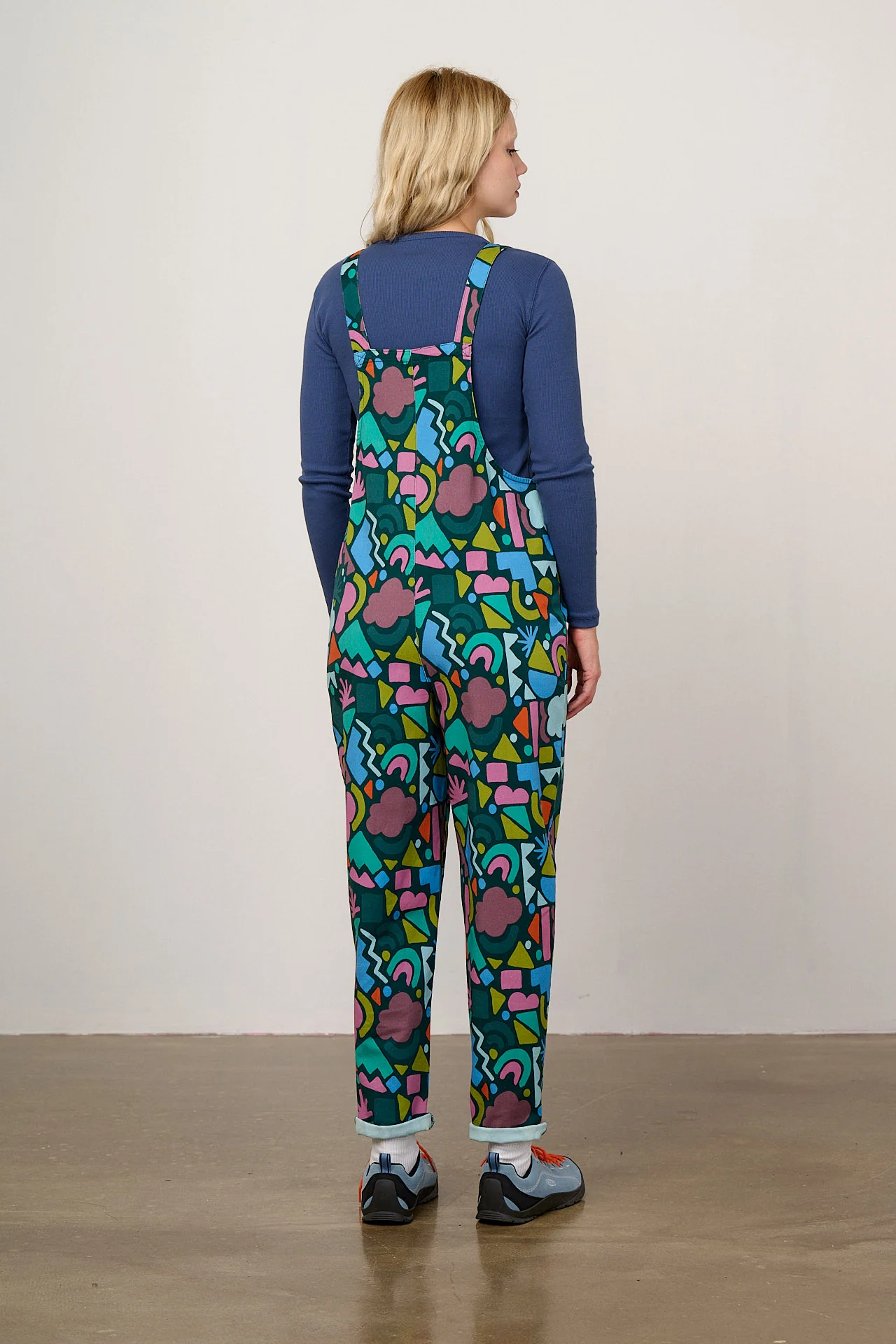 Original - Cotton Dungarees in Bold Shapes - Image 5