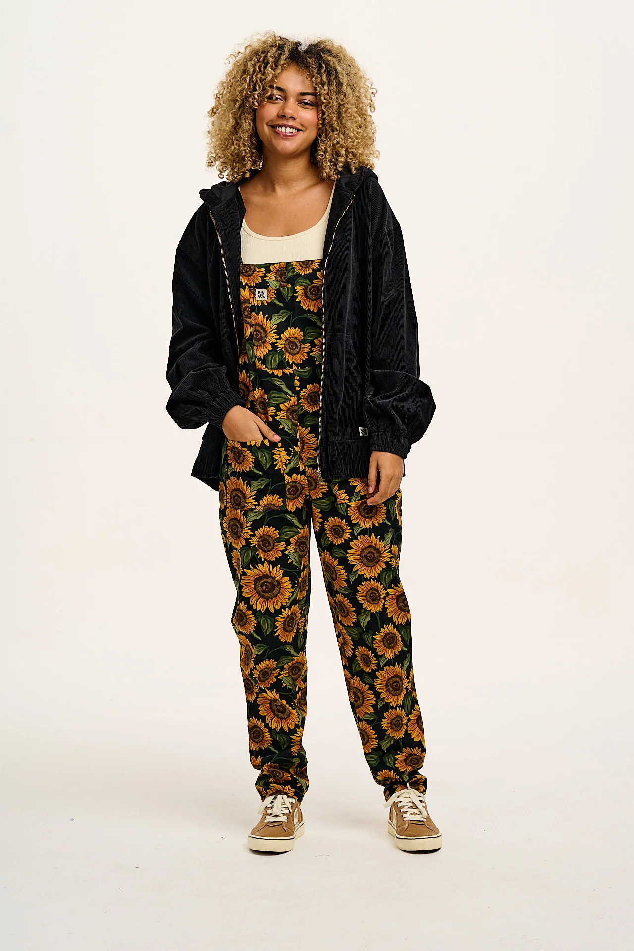 Original - Cotton Dungarees in Sunflower Print - Image 6