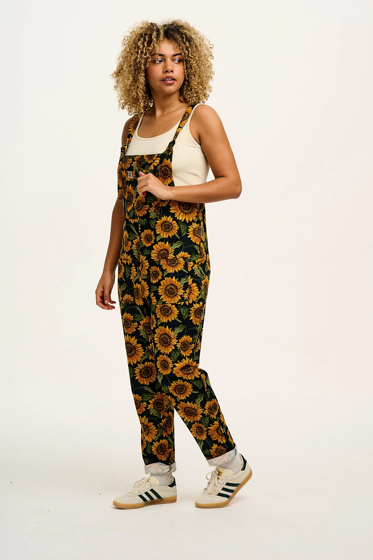 Original - Cotton Dungarees in Sunflower Print - Image 7