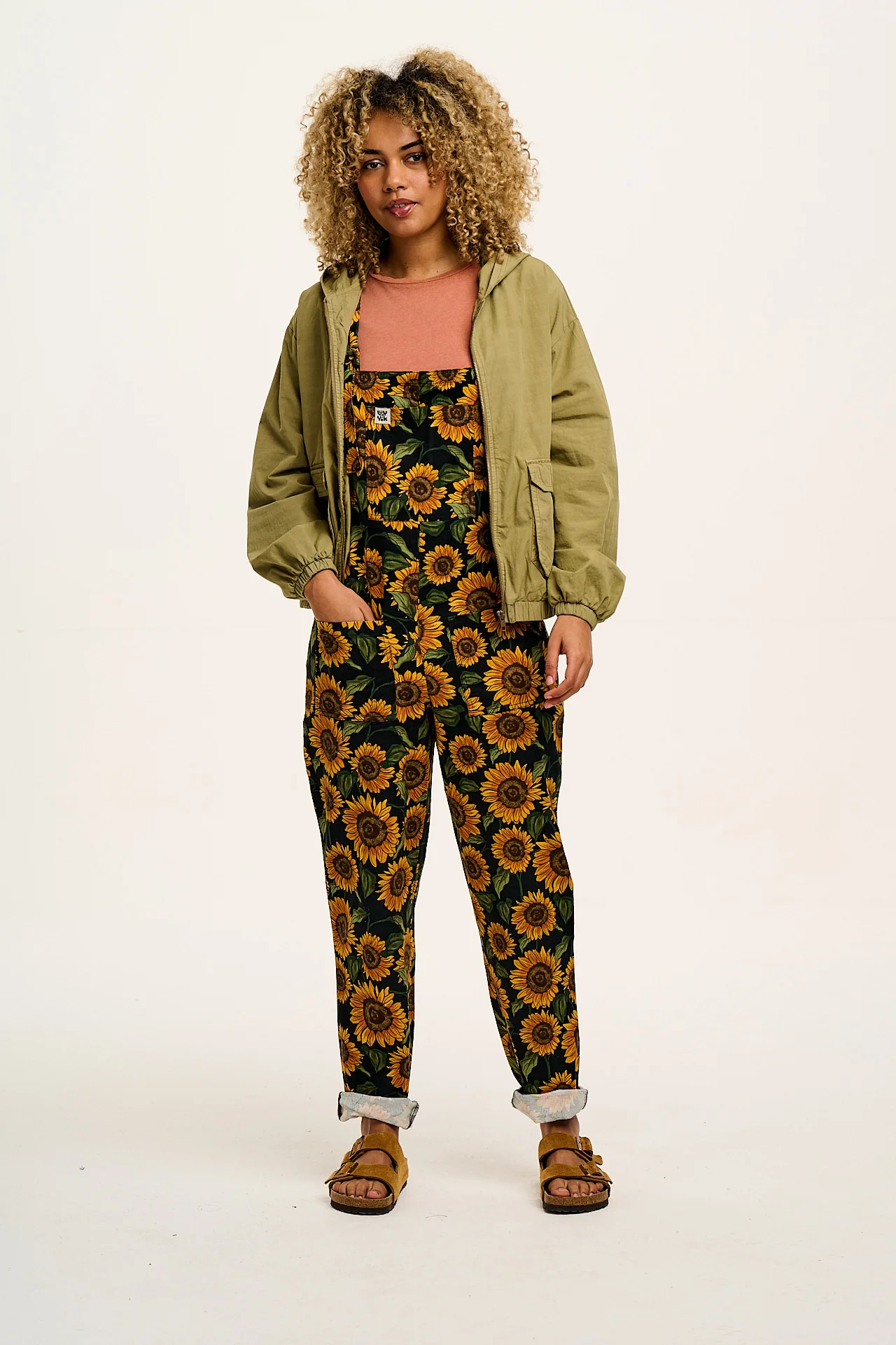 Original - Cotton Dungarees in Sunflower Print - Image 8