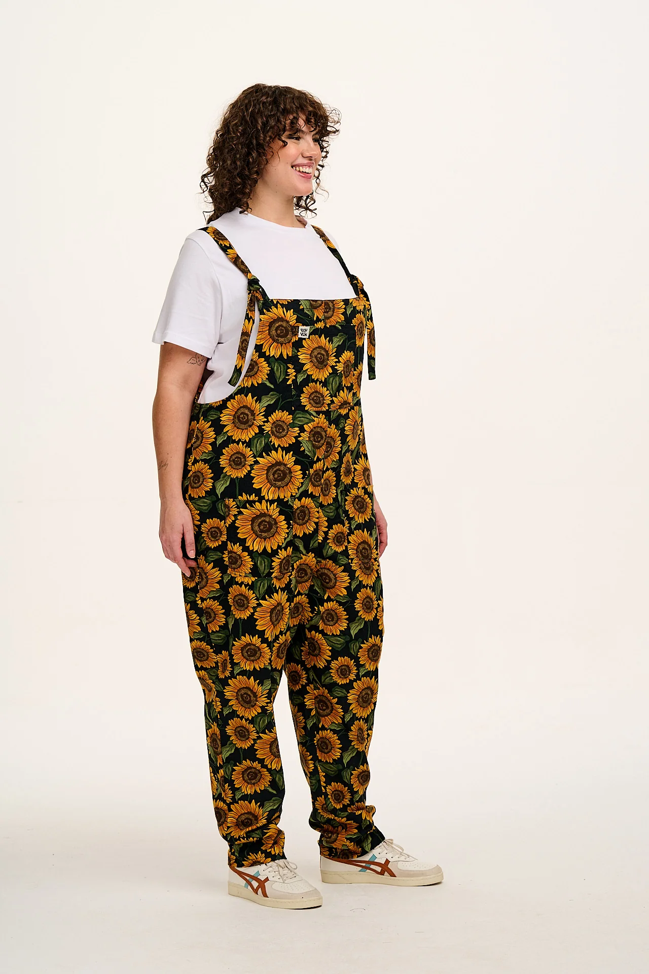Original - Cotton Dungarees in Sunflower Print - Image 9