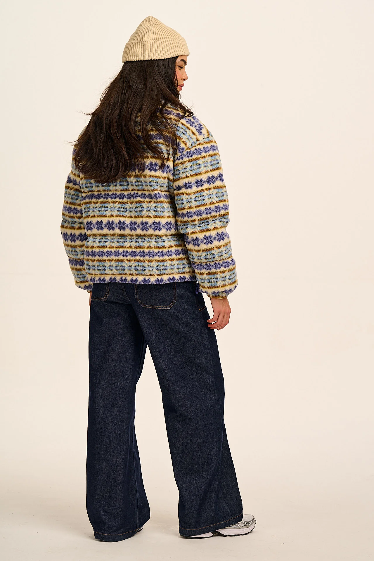 Paloma - Borg Puffer Jacket in Argyle - Image 10