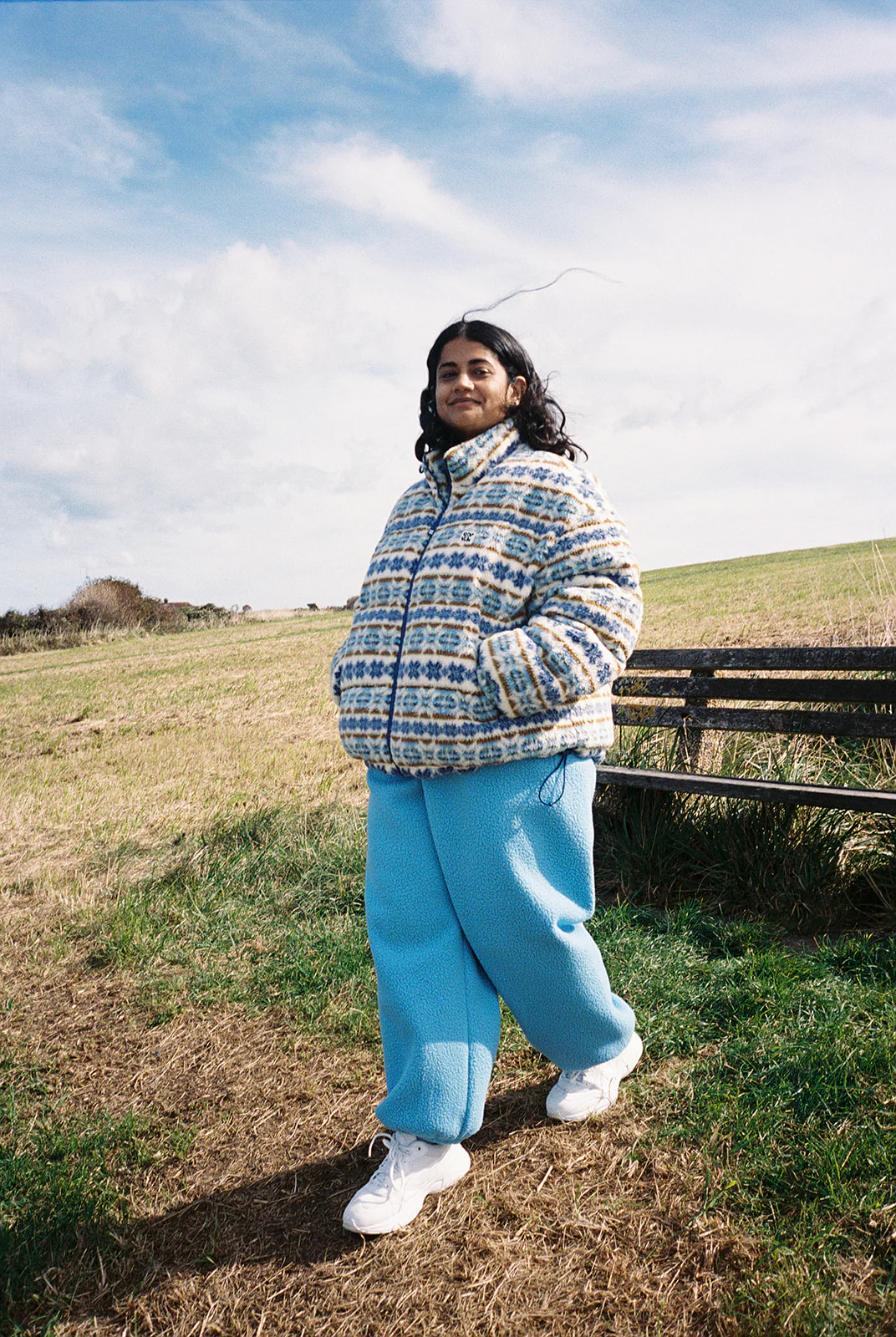 Paloma - Borg Puffer Jacket in Argyle - Image 2