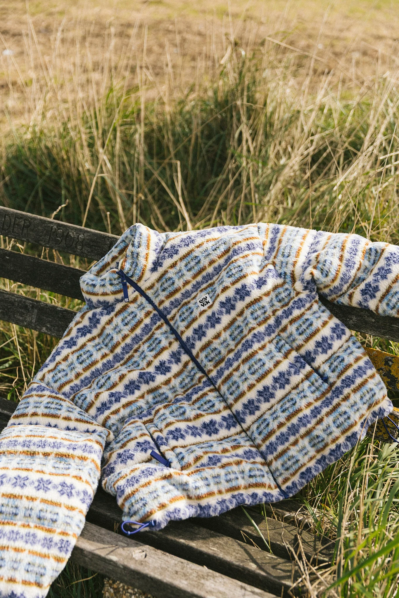 Paloma - Borg Puffer Jacket in Argyle - Image 6