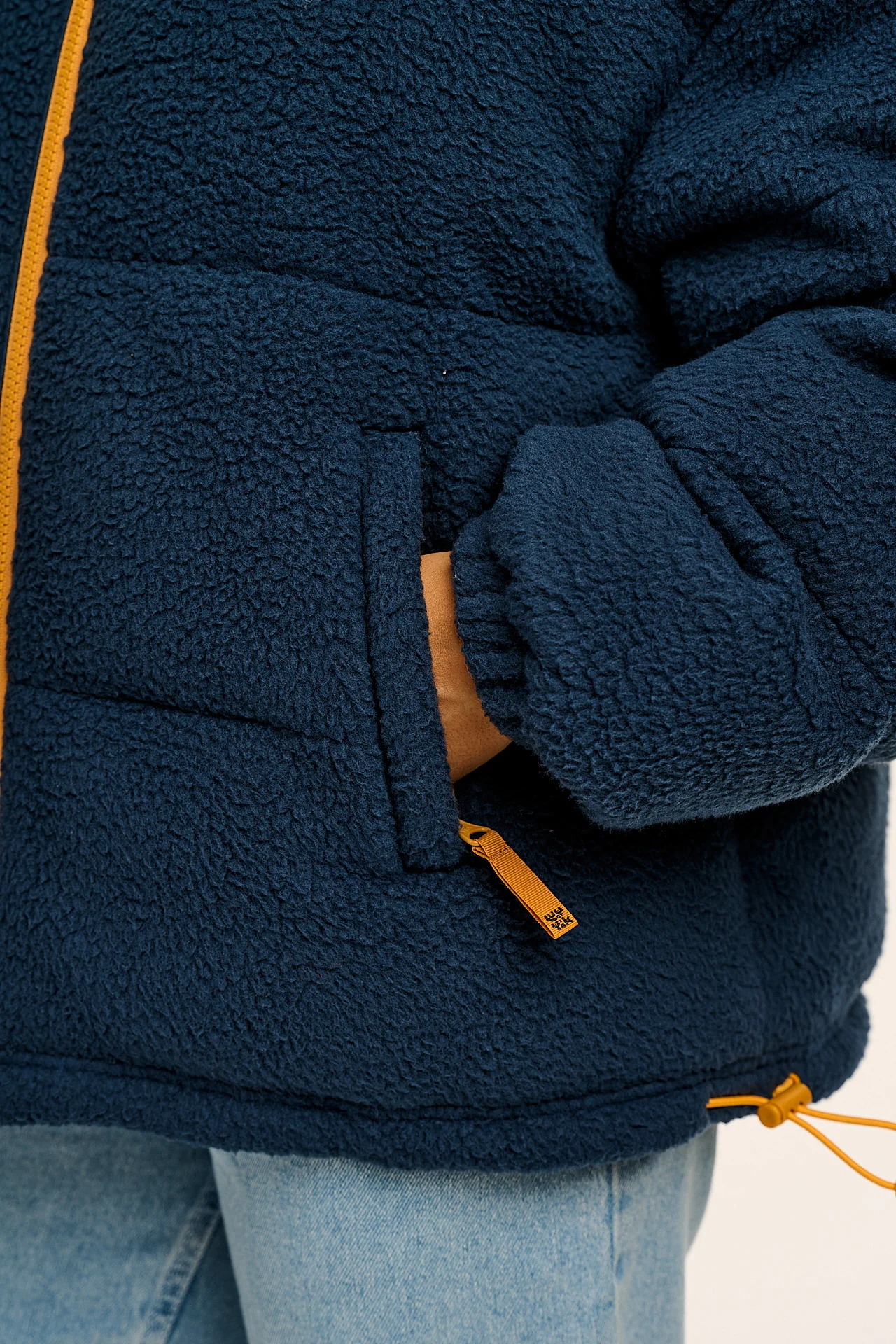 Paloma - Borg Puffer Jacket in Blue - Image 5