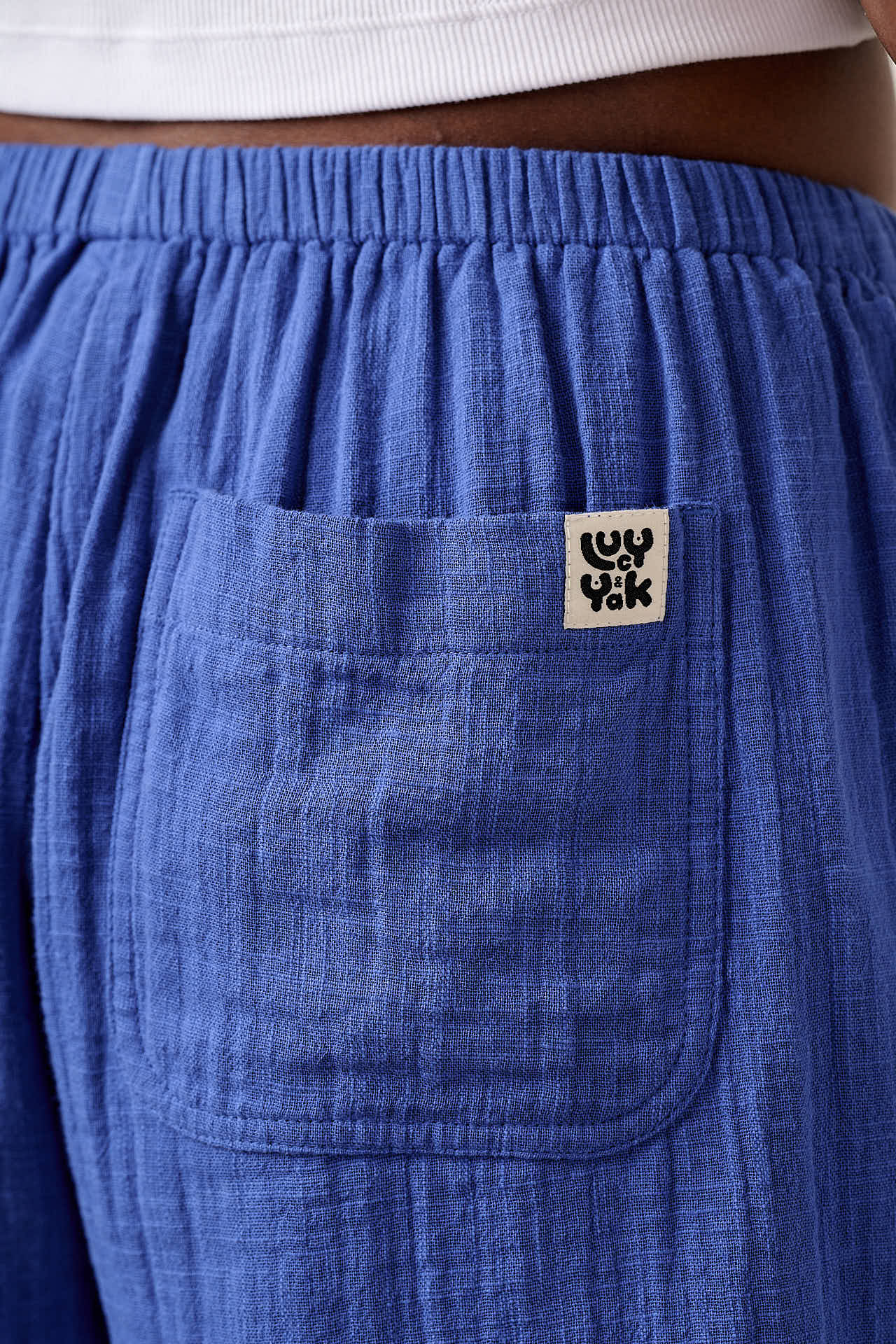 Popan - Cotton Shorts in Dazzling Blue - Image 5