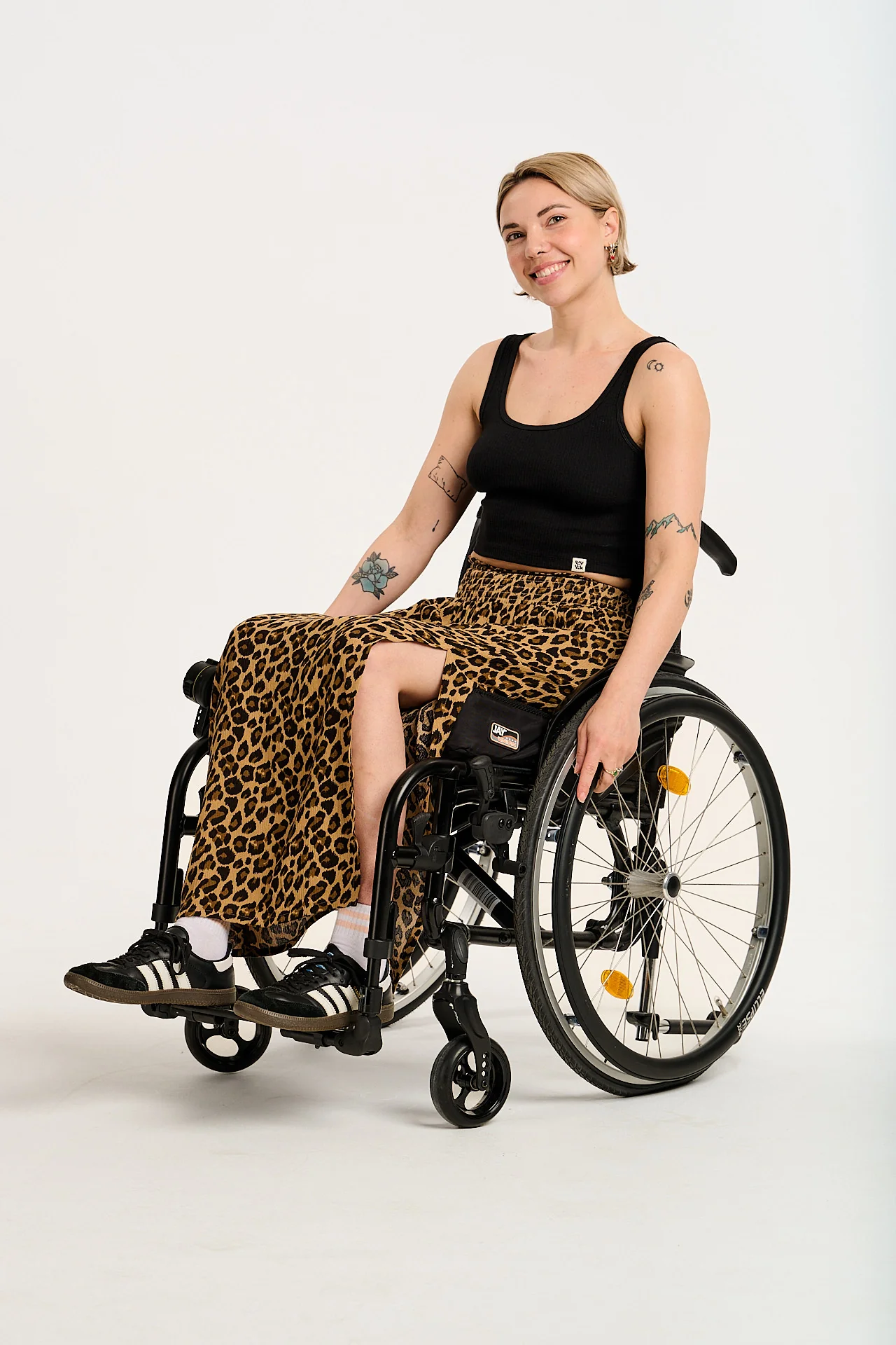 Poppy - Elasticated Waist Skirt in Leopard Print - Image 12