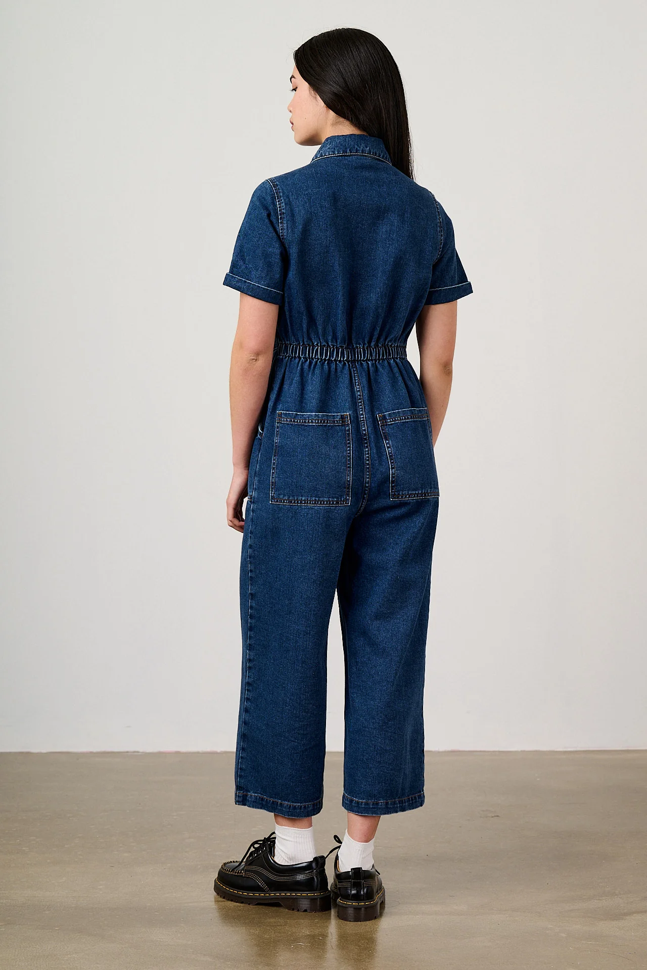Ragan - Denim Jumpsuit in Mid Wash Blue - Image 10