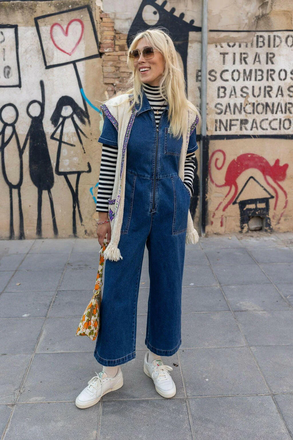 Ragan - Denim Jumpsuit in Mid Wash Blue - Image 8