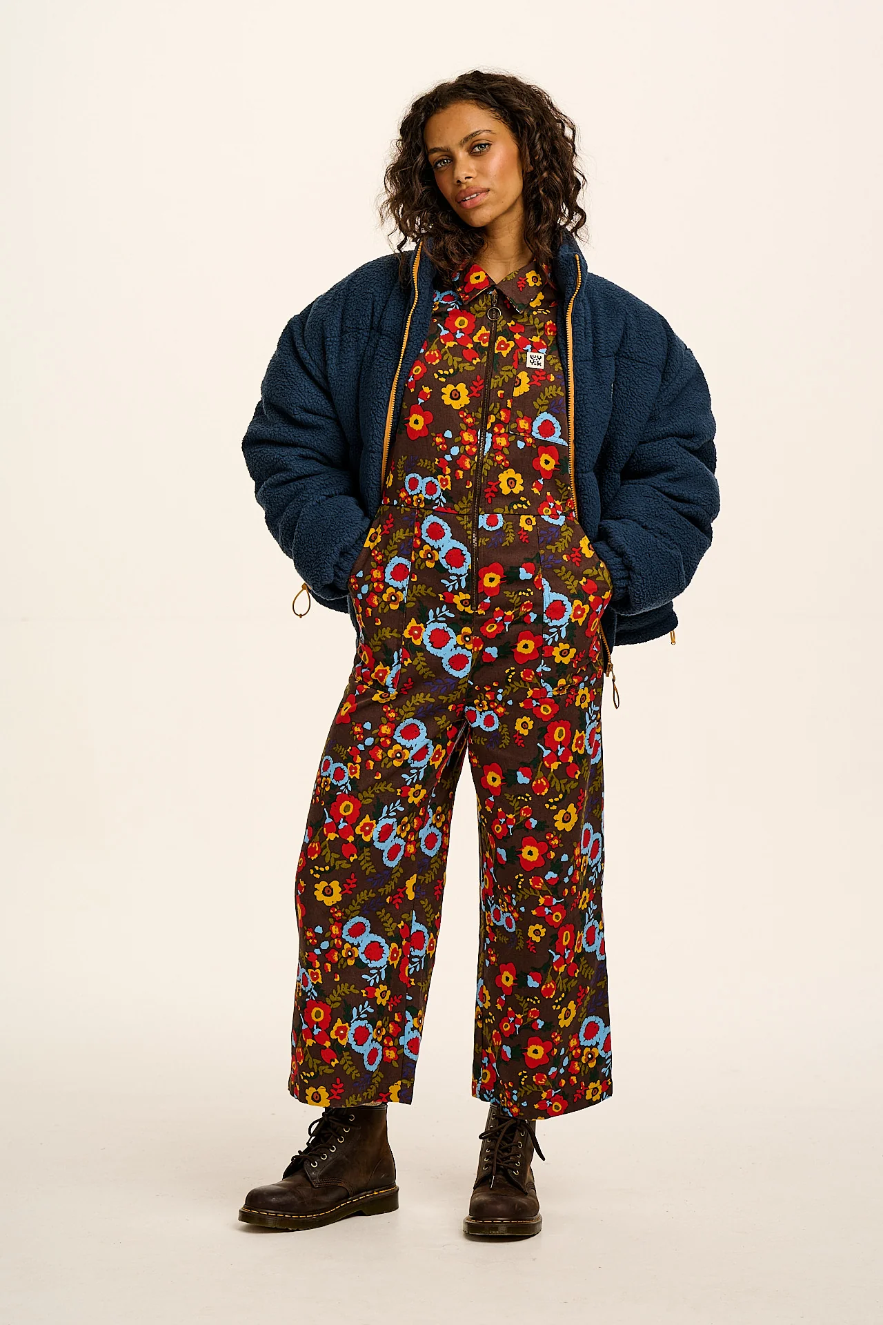 Ragan - Cotton Jumpsuit in Follow Trails Floral Print - Image 8