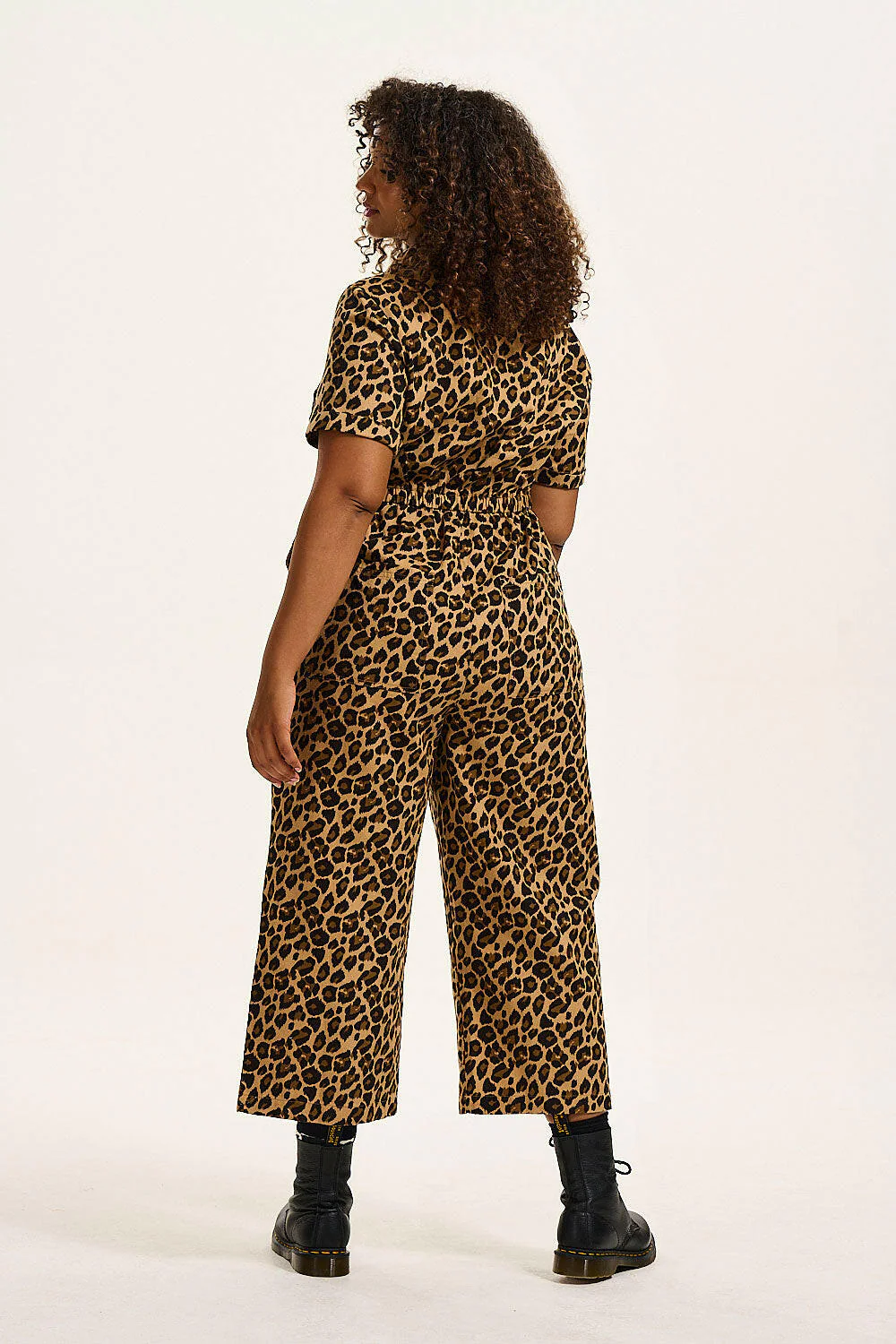 Ragan - Cotton Jumpsuit in Leopard Print - Image 10