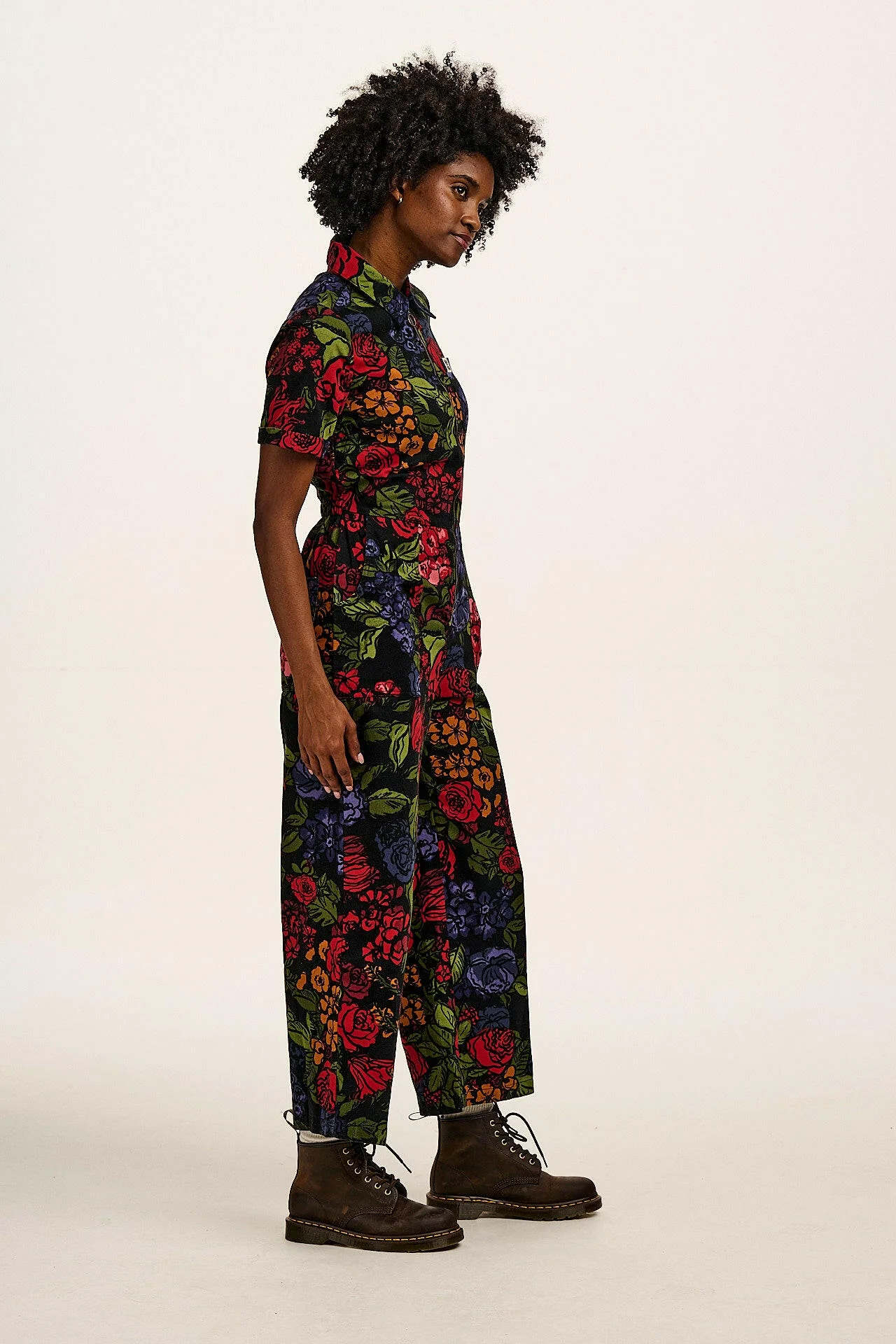 Ragan - Cotton Jumpsuit in Maria Print - Image 3