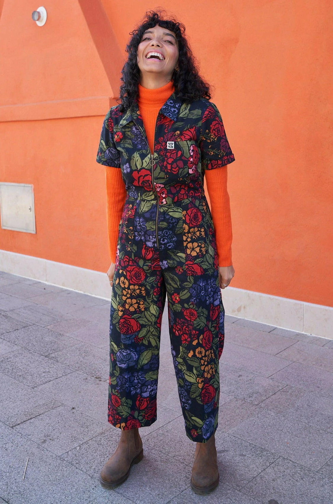 Ragan - Cotton Jumpsuit in Maria Print - Image 7