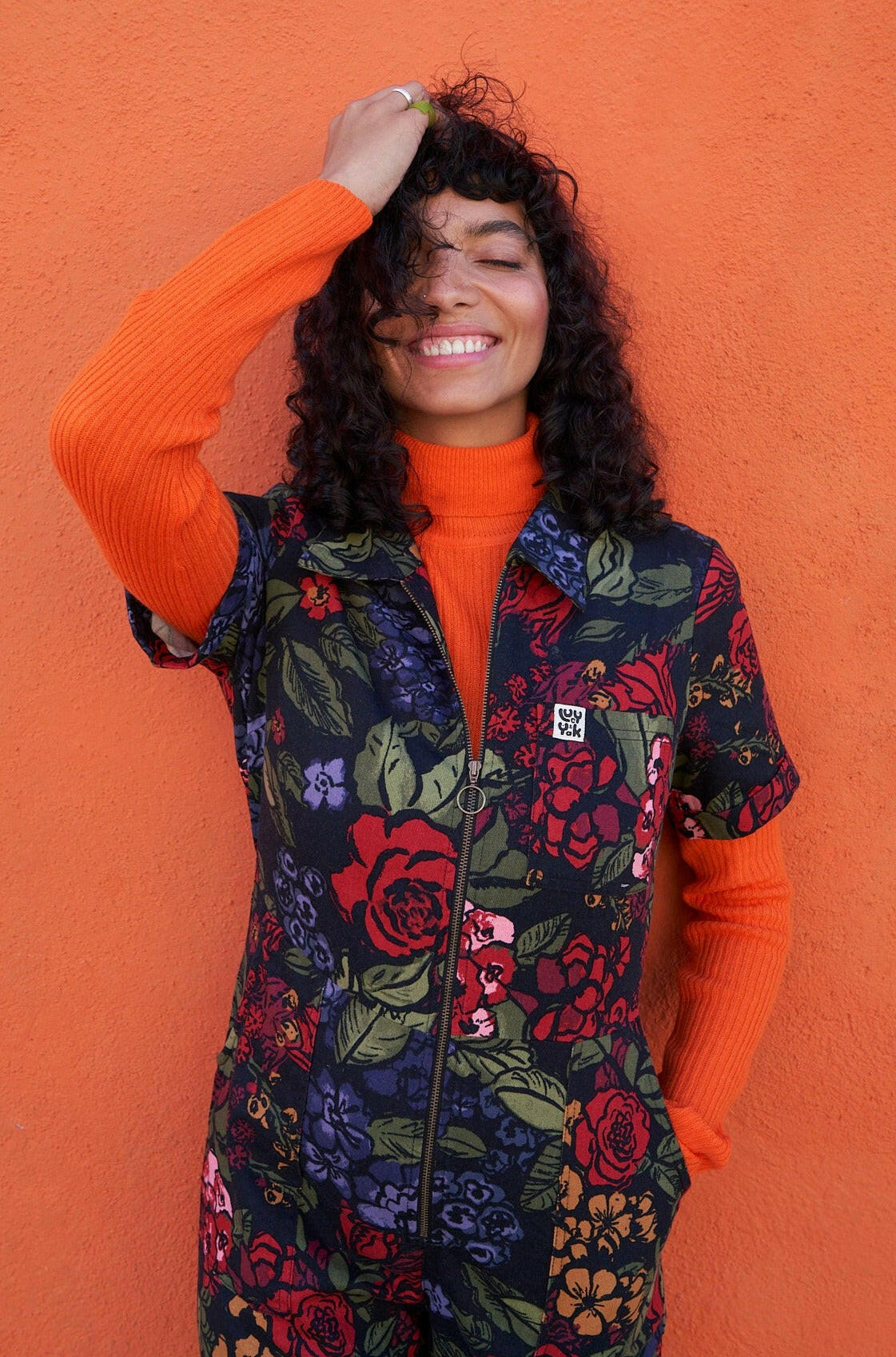 Ragan - Cotton Jumpsuit in Maria Print - Image 8
