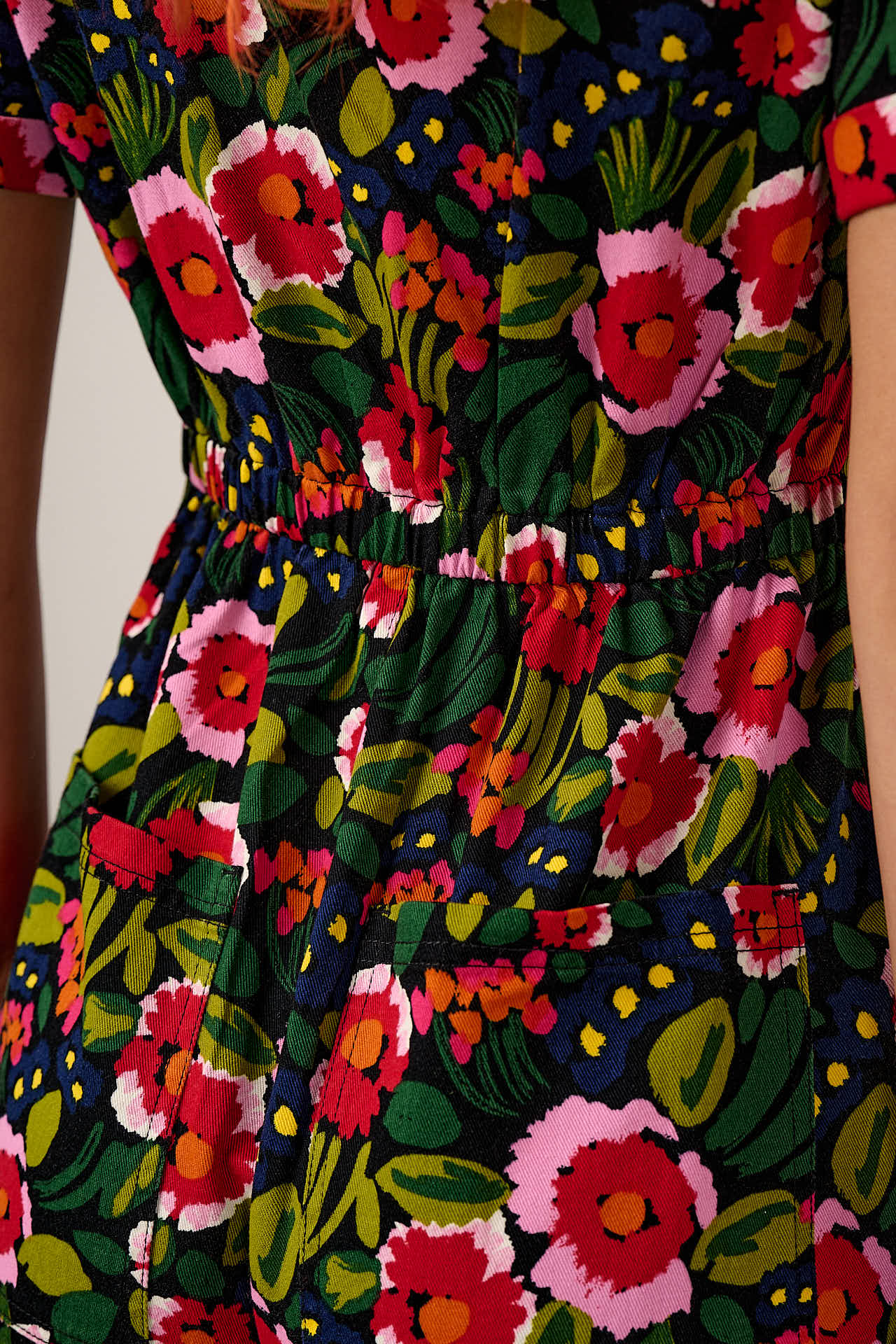 Ragan - Cotton Jumpsuit in Black Marie Print - Image 5