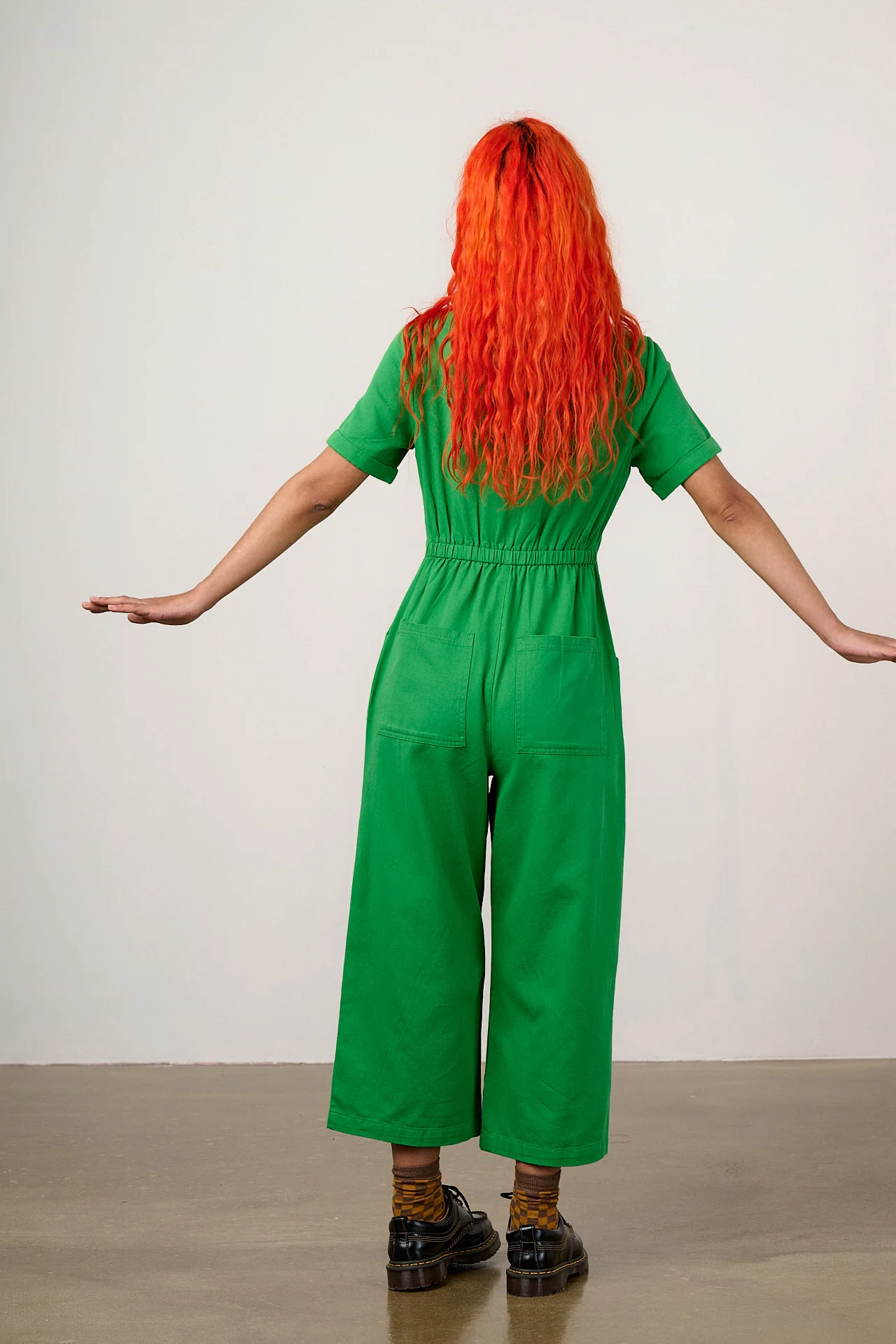 Ragan - Cotton Jumpsuit in Kelly Green - Image 6