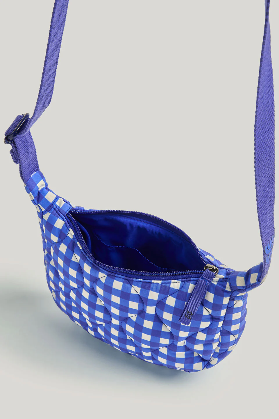 Reims - Crossbody Bag in Blue Gingham - Image 3