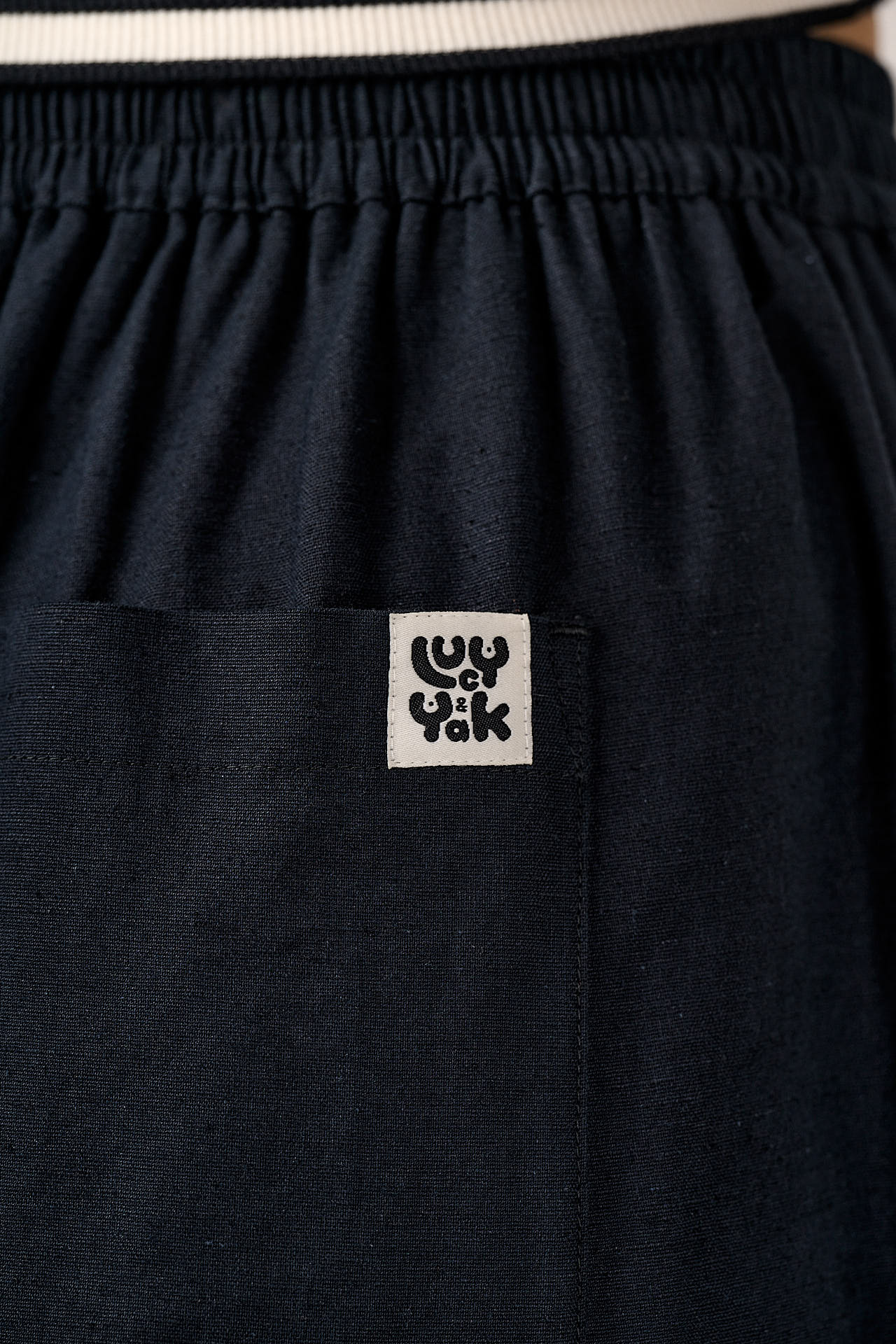 Renata - Cuffed Cotton Balloon Leg Trousers in Black - Image 3