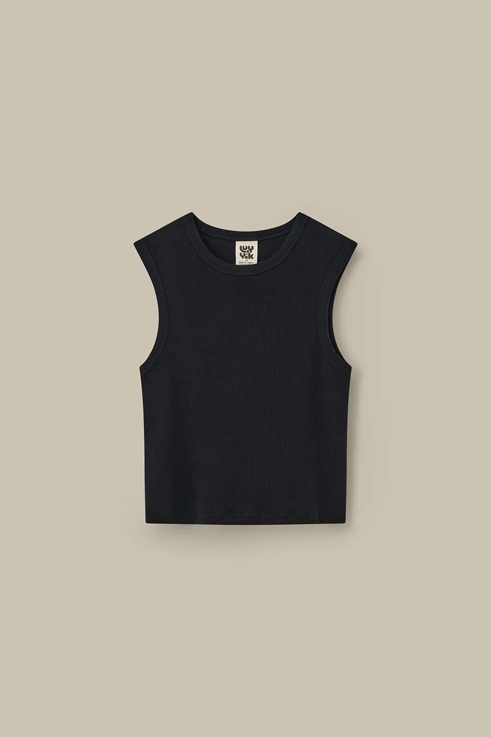 Rue - Ribbed Tank Top in Black - Image 7