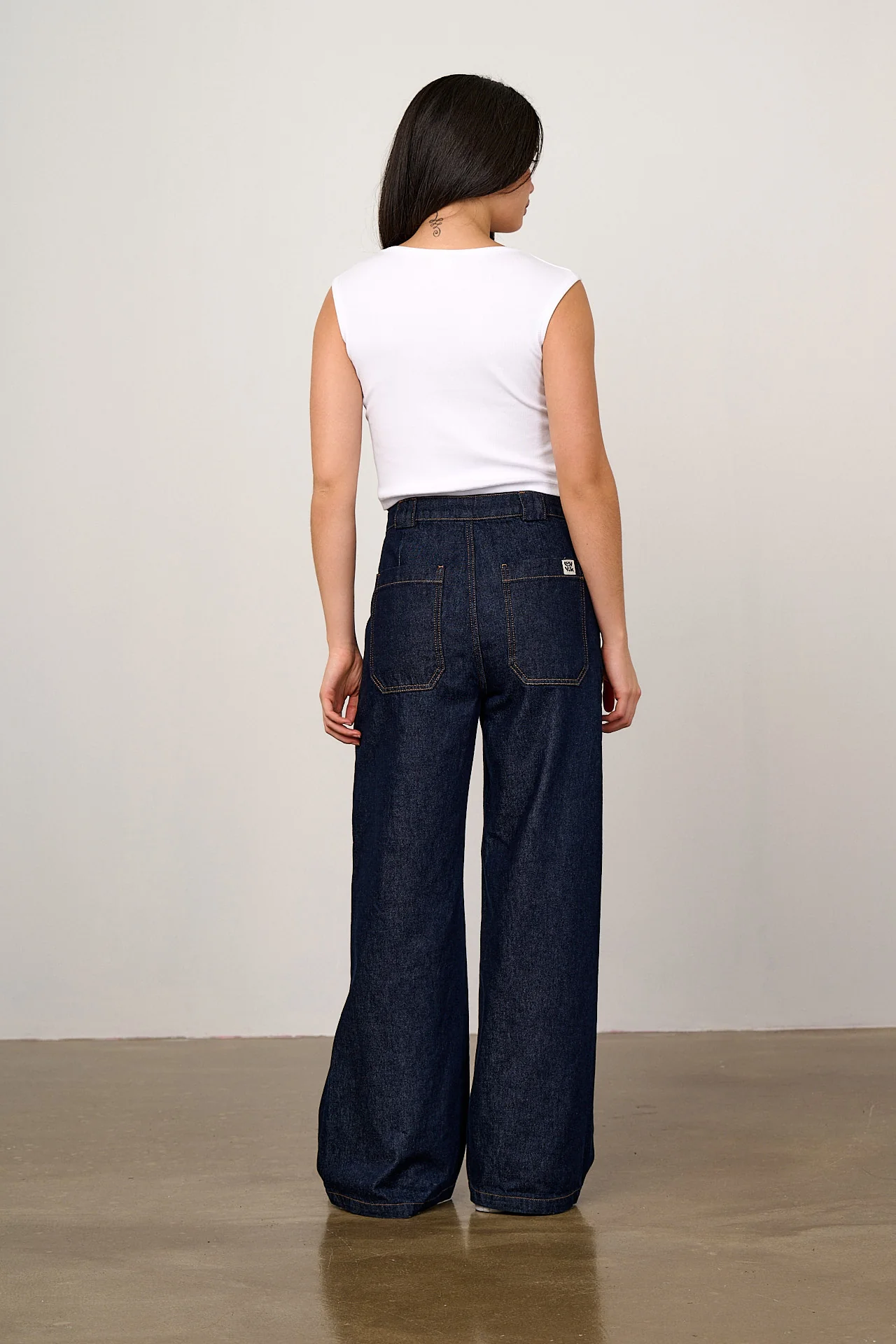Rue - Cotton Ribbed Tank Top in White - Image 6