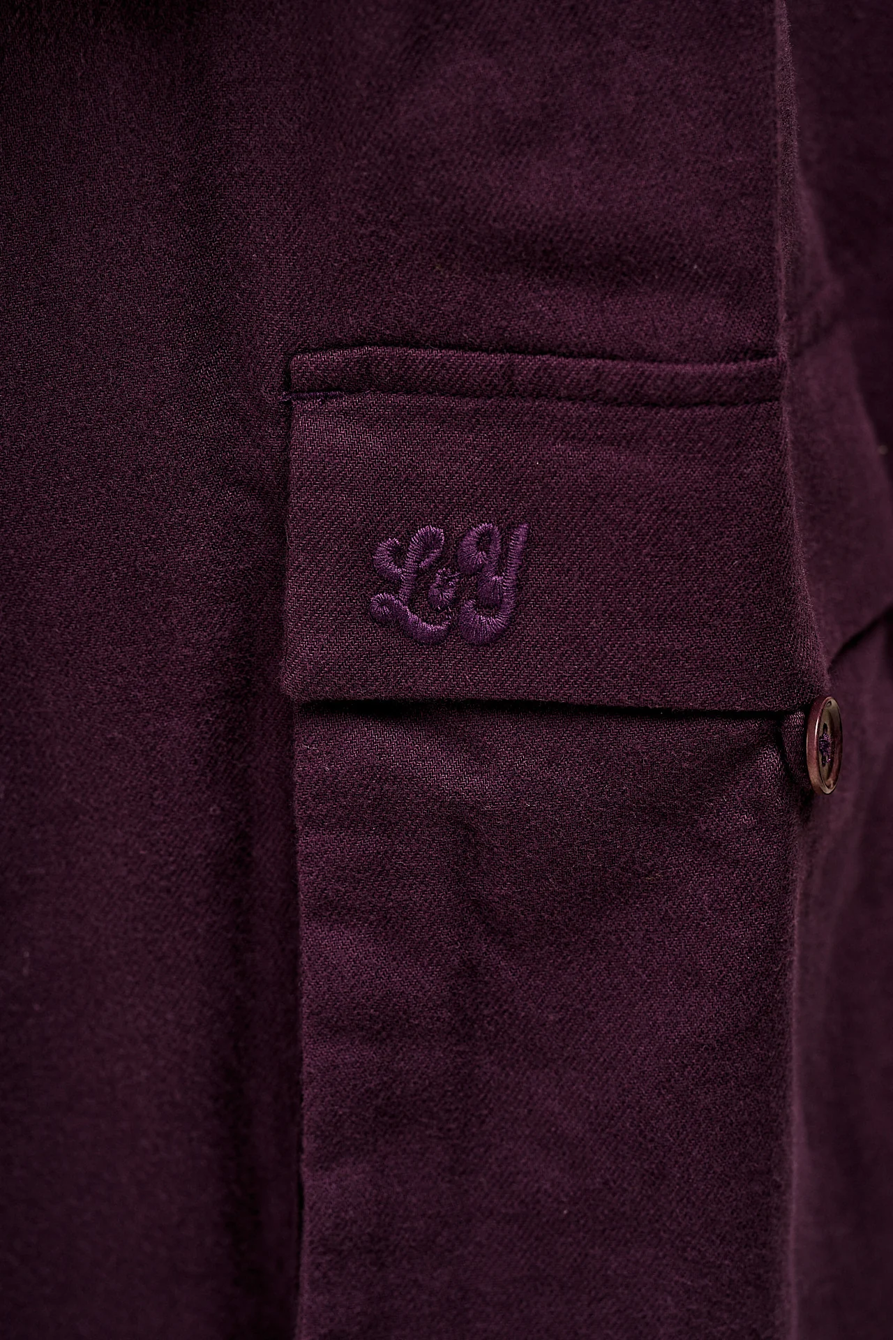Rumi - Brushed Cotton Balloon Trousers in Plum Perfect - Image 8