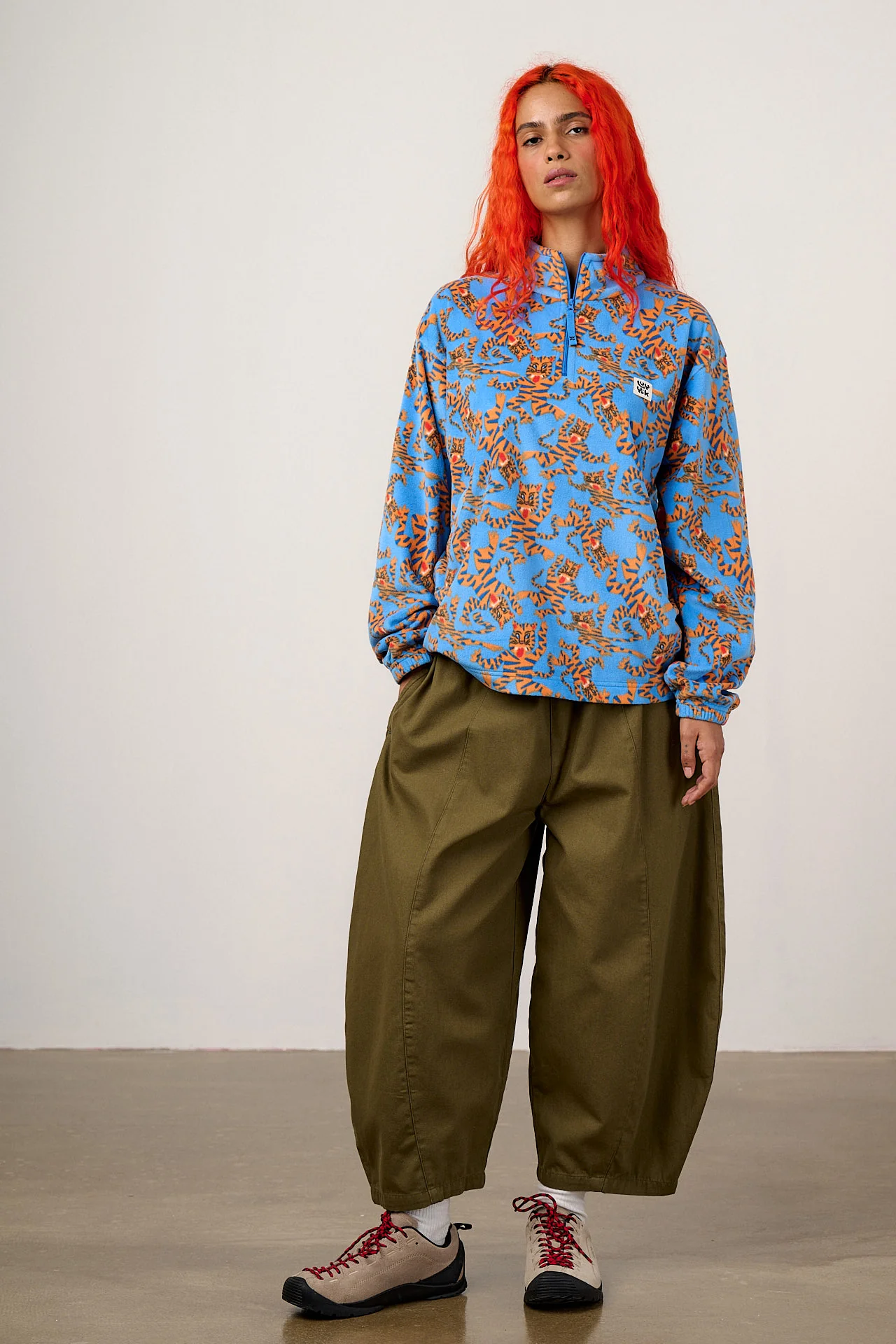 Sammy - Lightweight Polar Fleece in Blue Tiger - Image 5