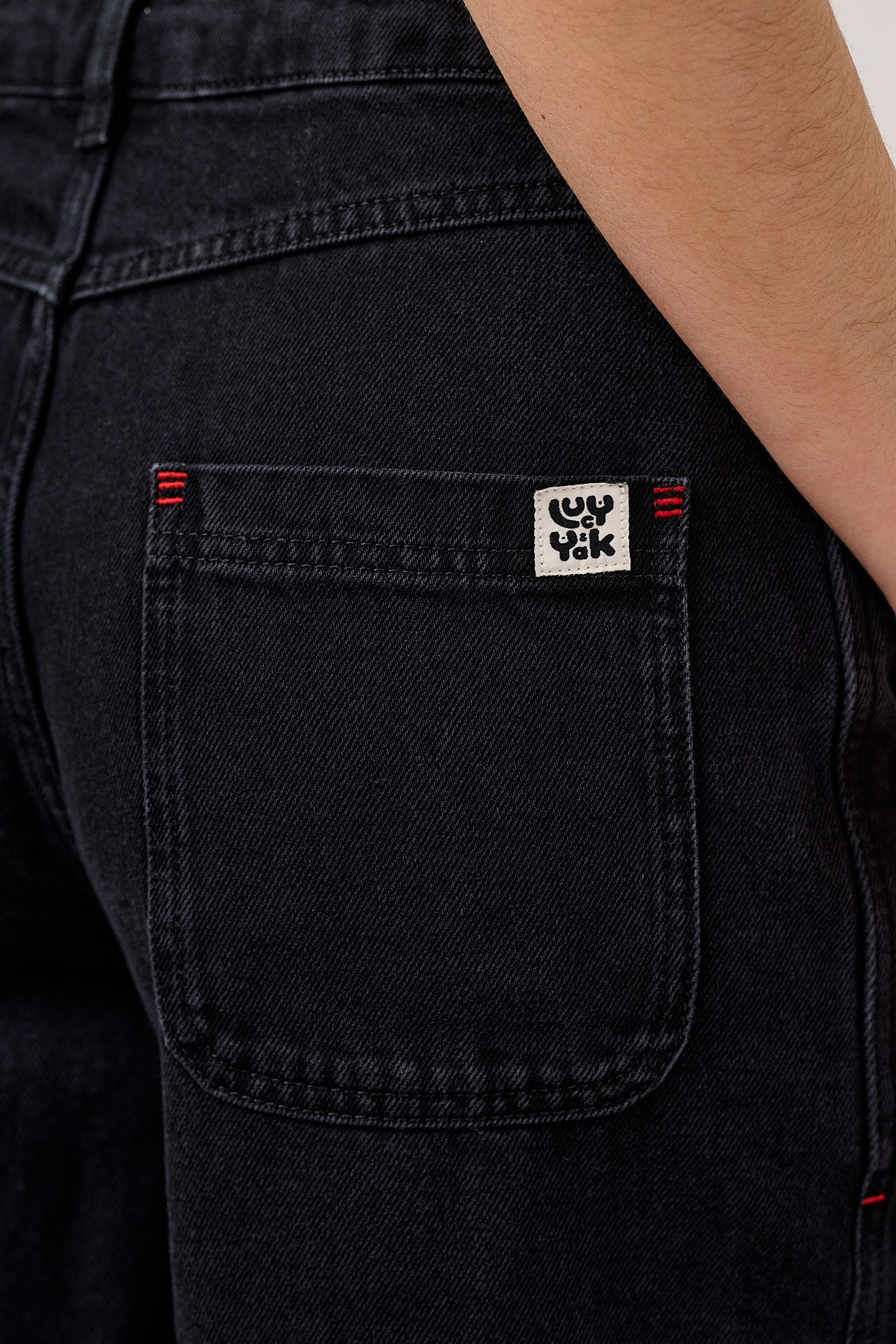 Sol - Denim Long Shorts in Black Wash - Image 2