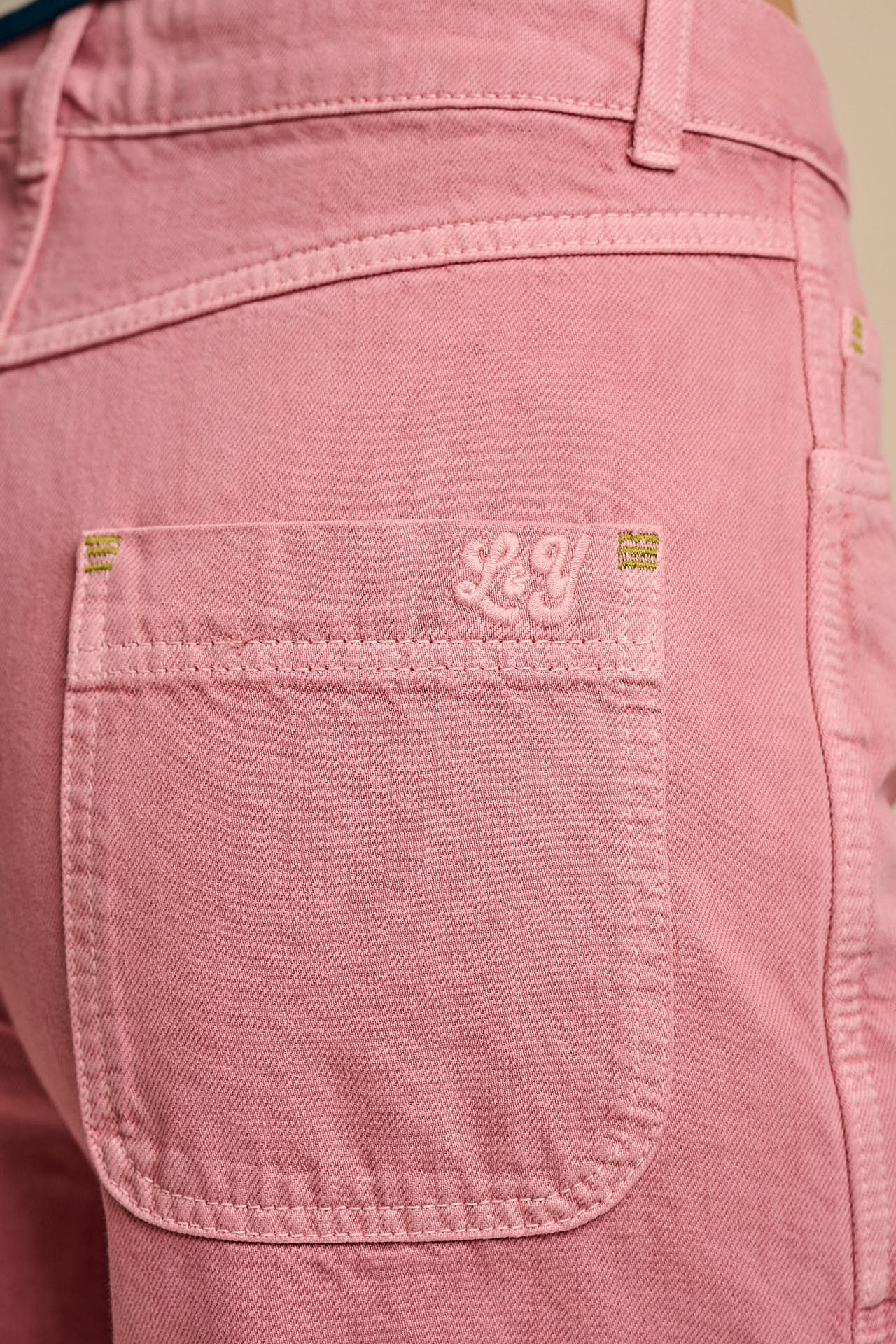 Sol - Denim Long Shorts in Pink Cashmere Rose - Image 3