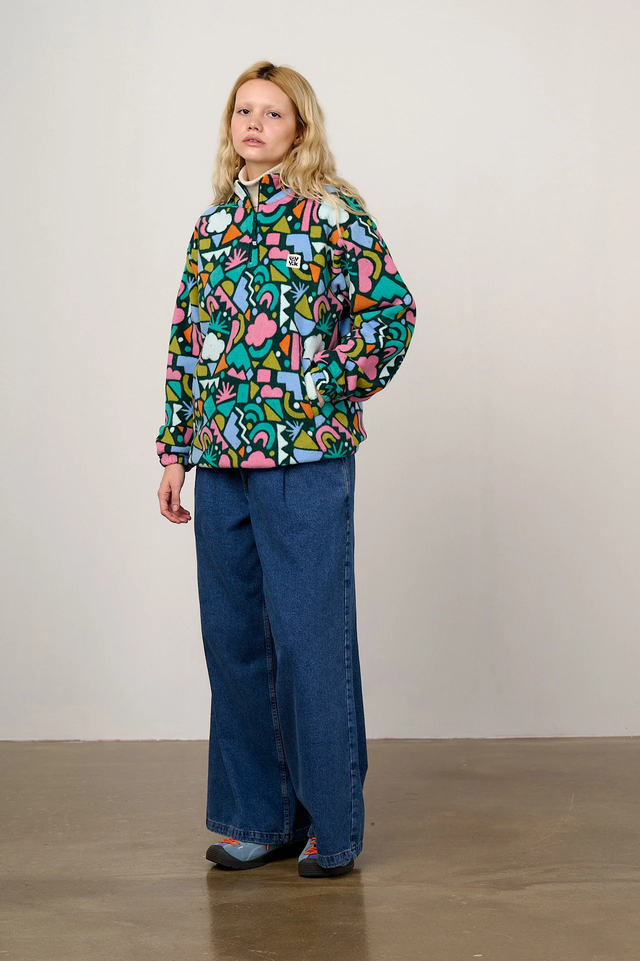 Stevie - Polar Fleece in Bold Shapes - Image 3