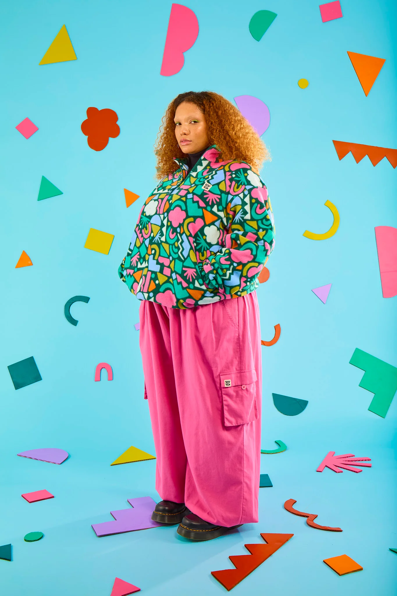 Stevie - Polar Fleece in Bold Shapes - Image 4