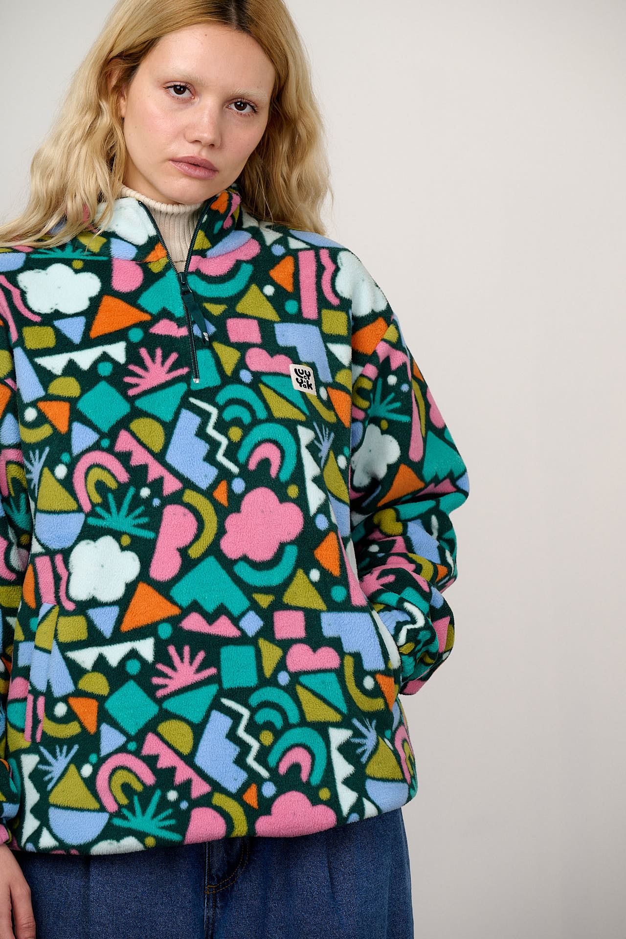 Stevie - Polar Fleece in Bold Shapes - Image 5