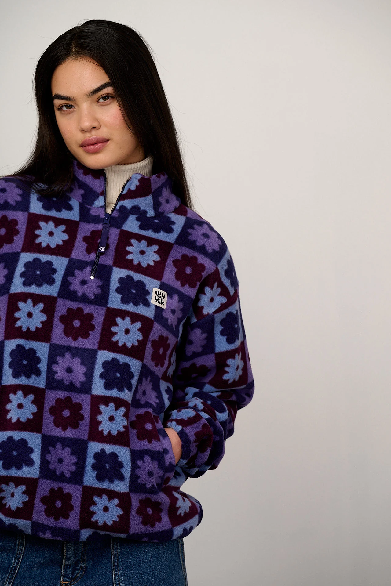Stevie - Polar Fleece in Delano Check - Image 5