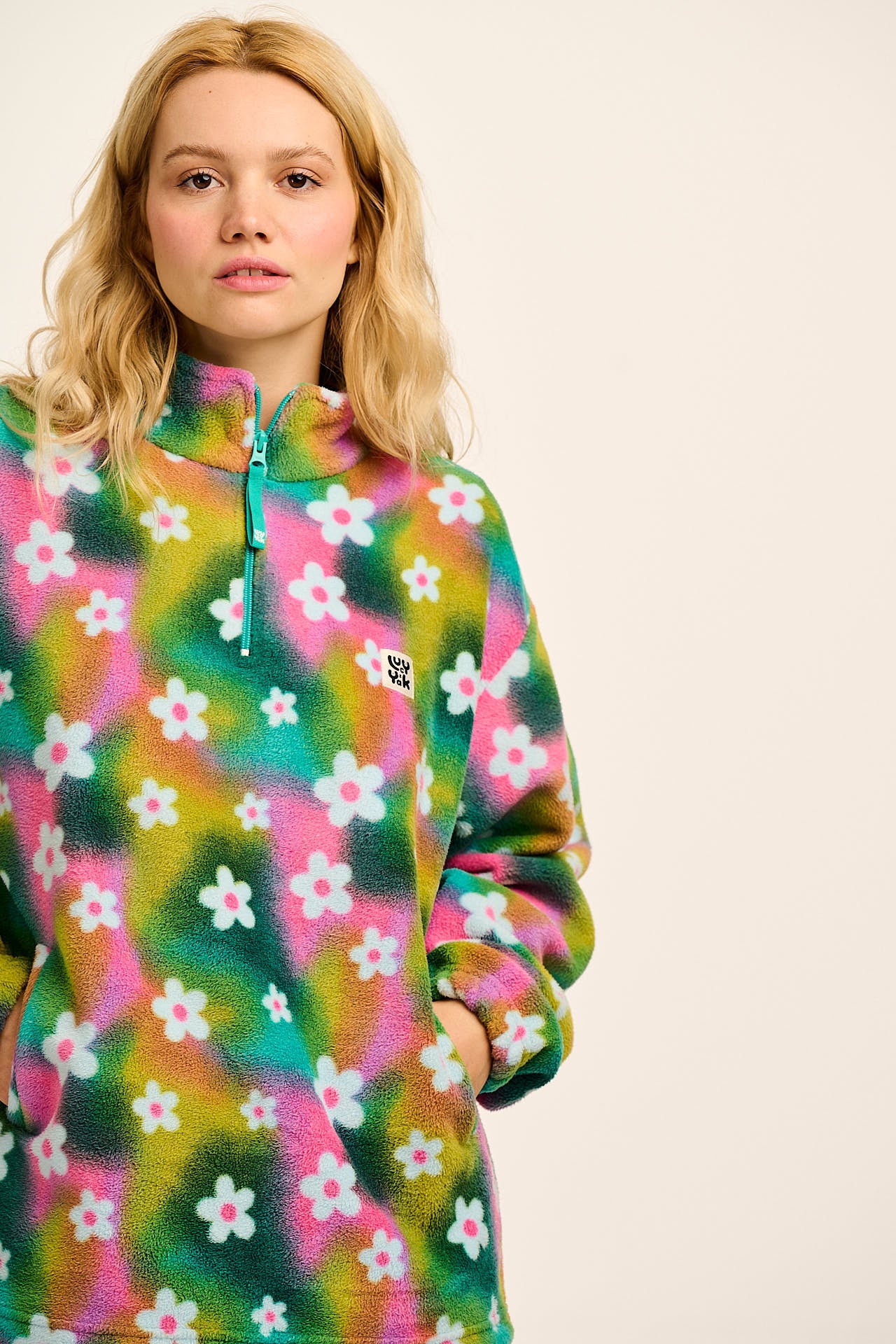 Stevie - Polar Fleece in Tie Dye Daisy Lu - Image 10