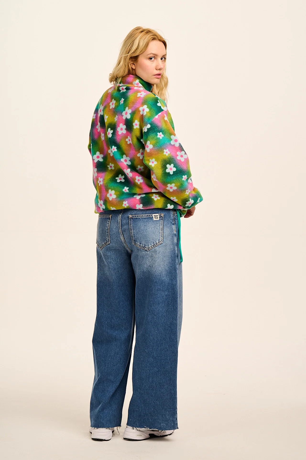 Stevie - Polar Fleece in Tie Dye Daisy Lu - Image 7